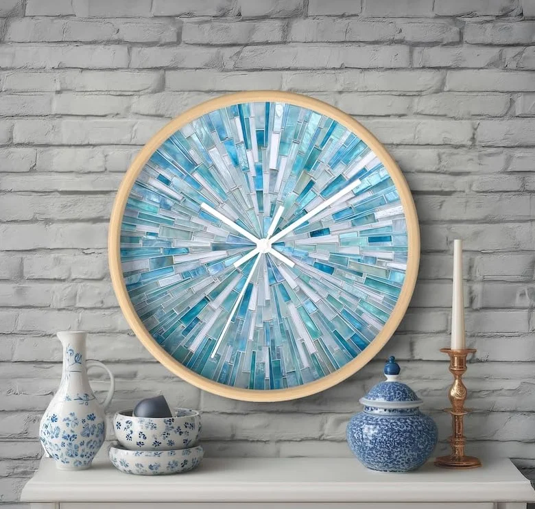 Zegar ścienny Aqua Blue