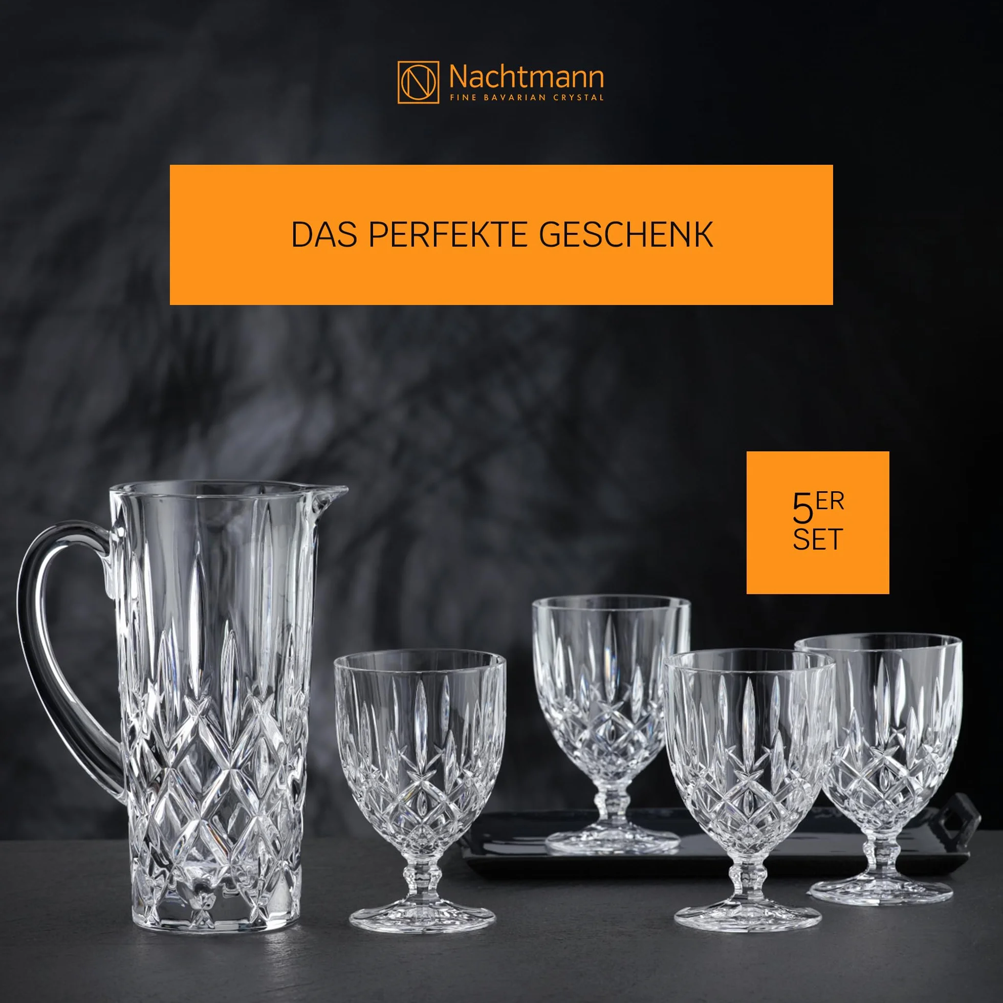 Spiegelau & Nachtmann Szklanki szklane ze szkła, przezroczyste, 5-częściowy