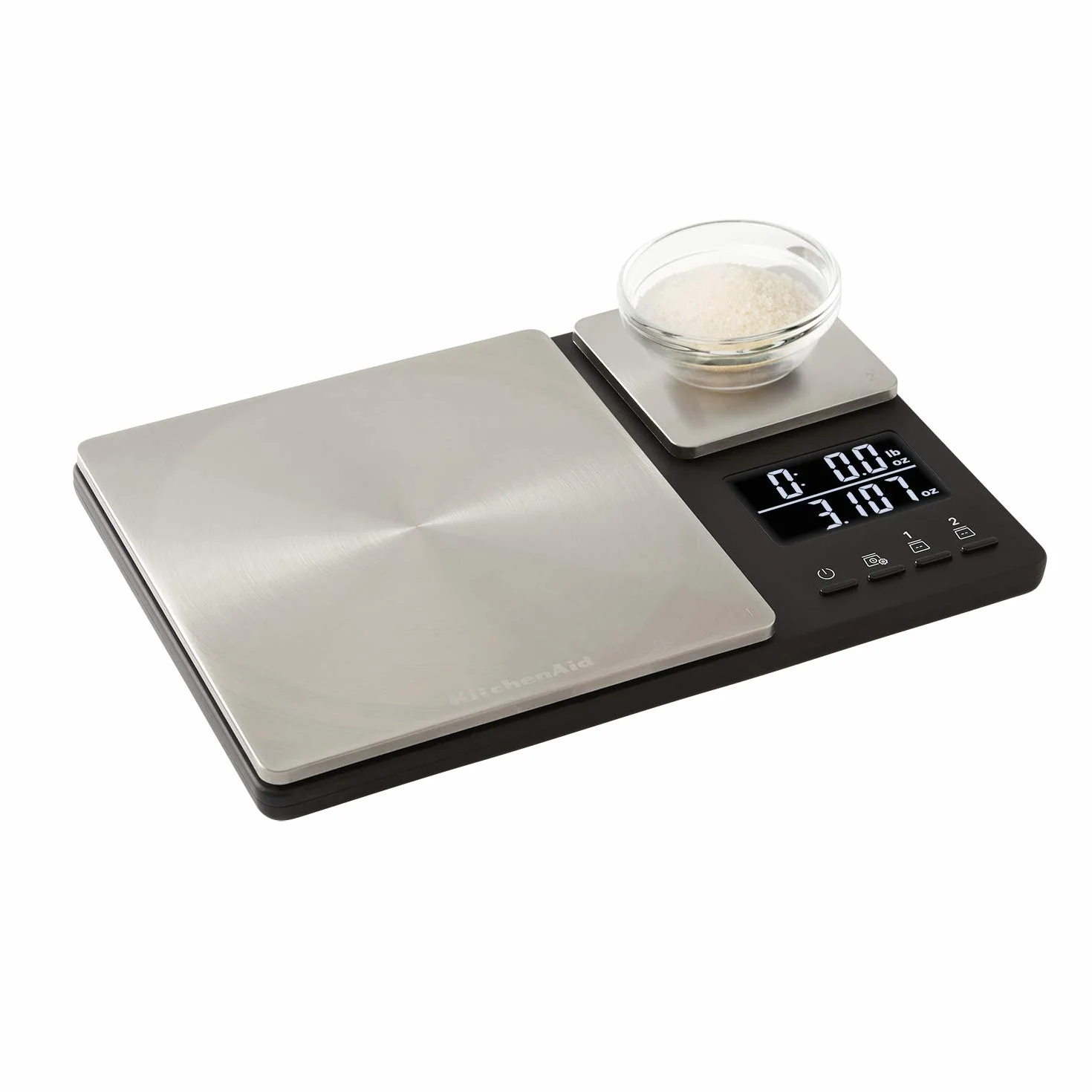 KitchenAid, Dwuplatformowa Waga Kuchenna, do 5000 g / 5000 ml, 3,18 × 21,34 × 30,23 cm