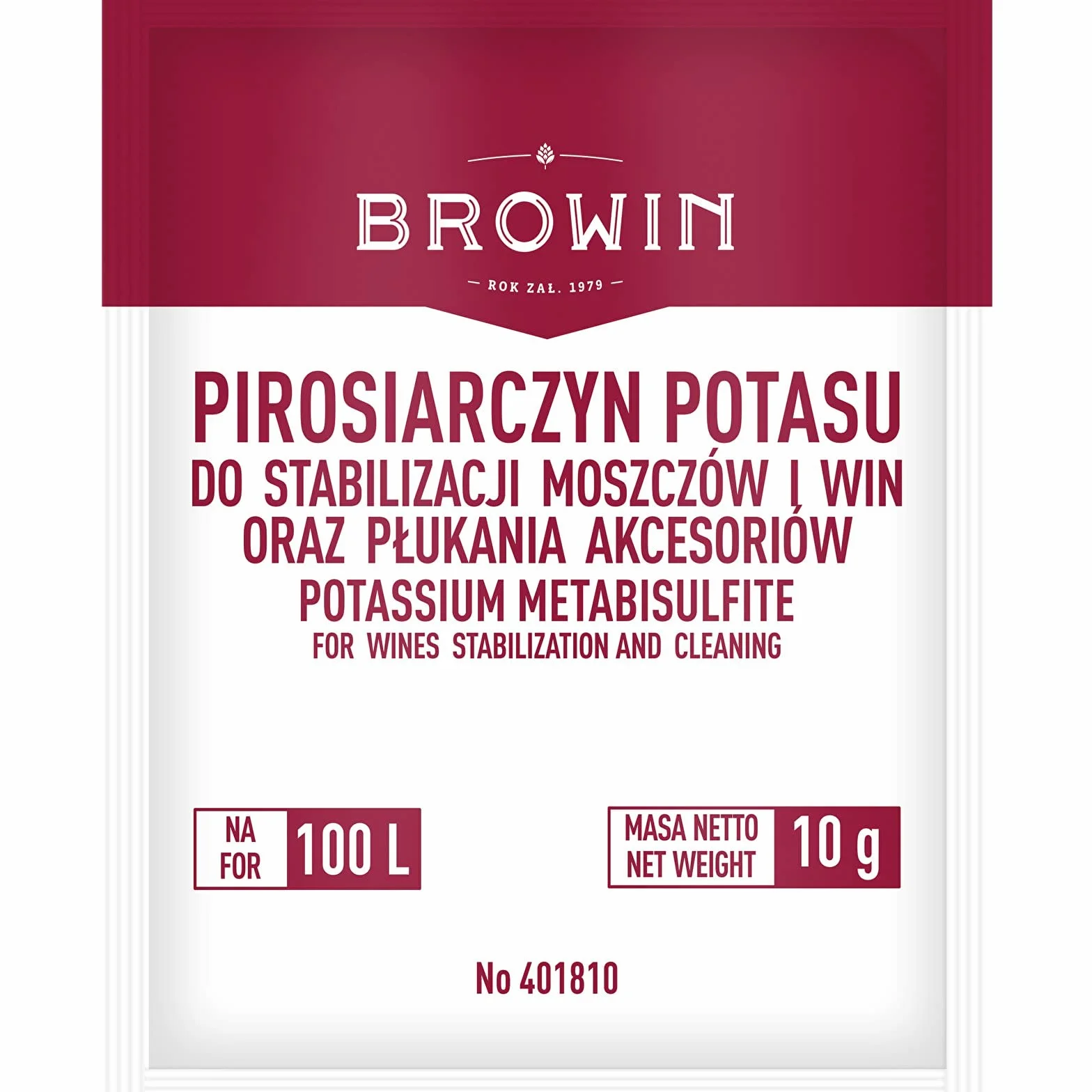 Browin 400000 zestaw startowy do produkcji wina z 15 l