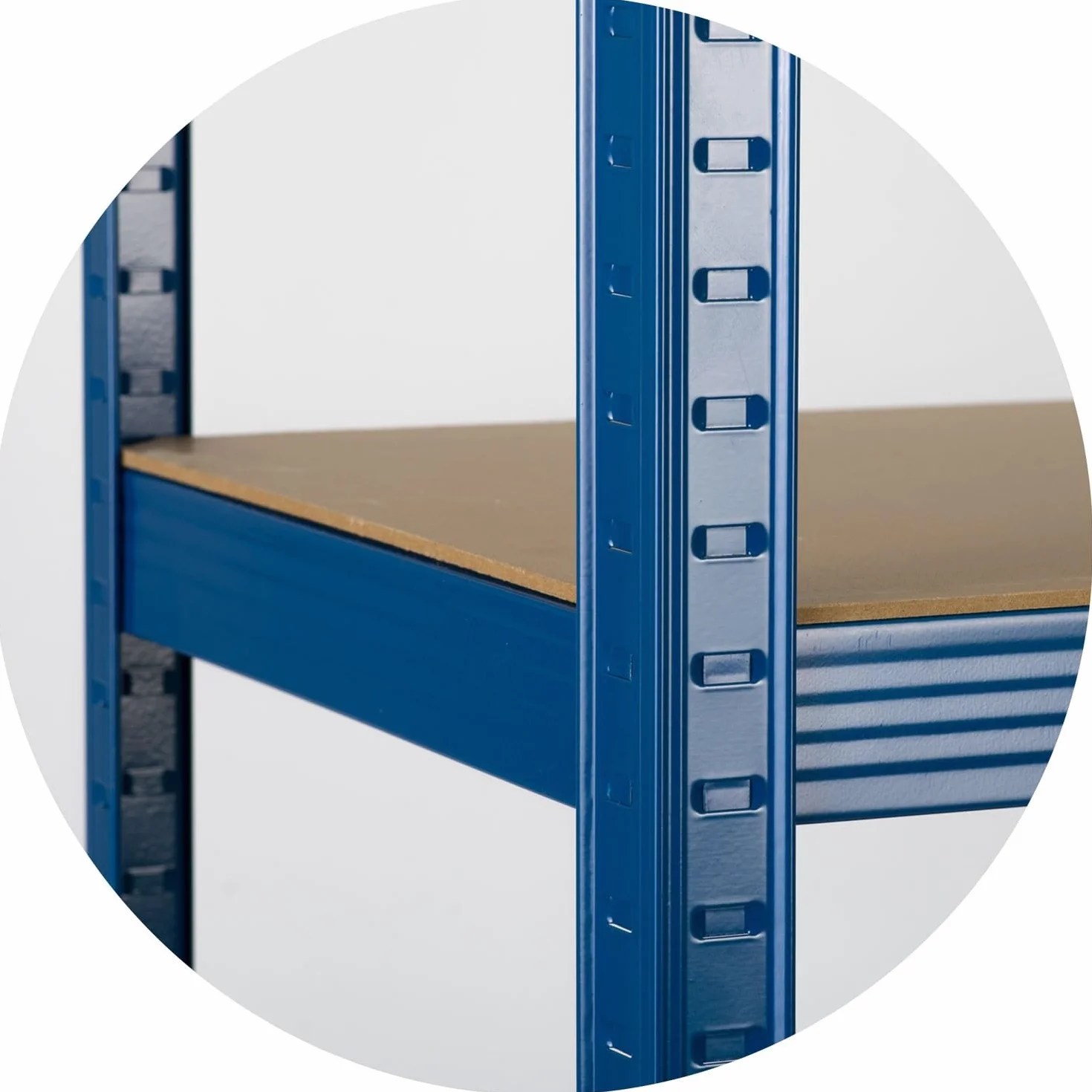 Humberg Półka garażowa metalowa Obciążenie do 875 kg 5 półek 30 x 90 x 180 cm Niebieski