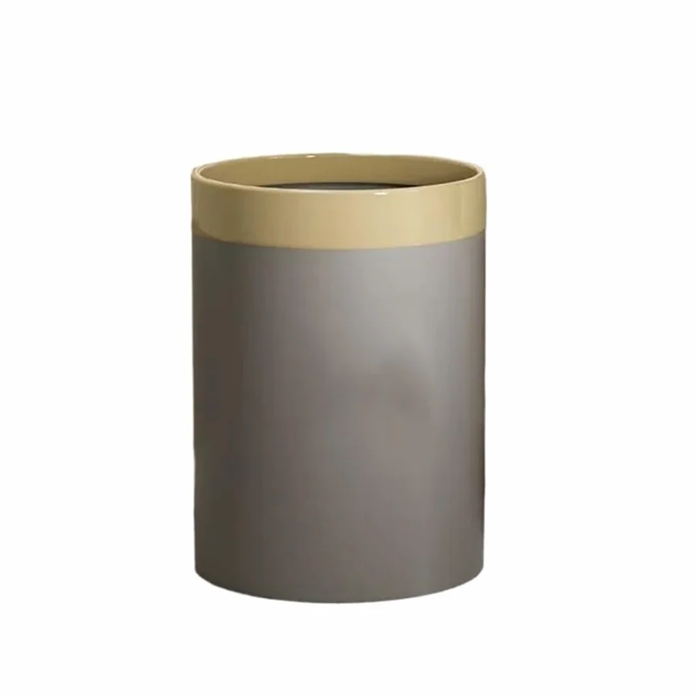 Plastikowy Kosz Na Śmieci Do Kuchni W Salonie, Pojemnik O Dużej Pojemności(Grey,Small)