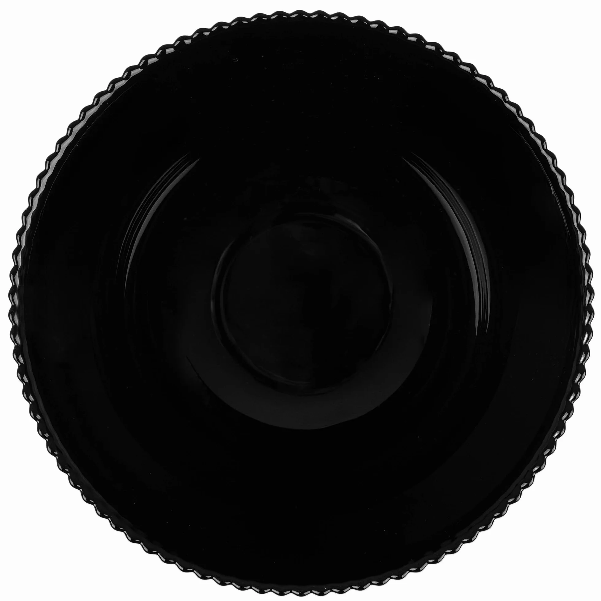 KADAX Miska do sałaty 20 cm, 1 sztuka, czarna miska ze szkła opalowego, idealna jako miseczki na musli, miski na zupy, salaterki, miseczki deserowe lub miski do serwowania (czarne)