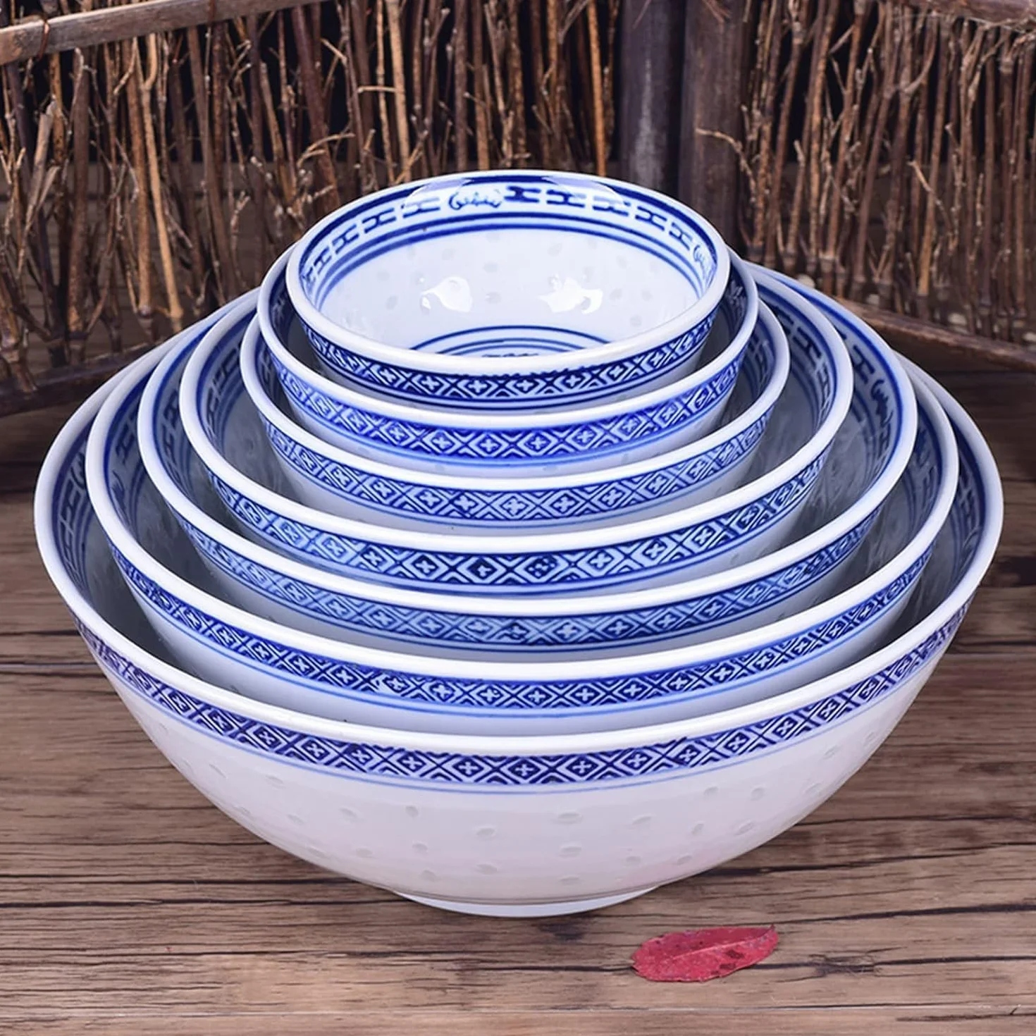 Ceramiczne miski na makaron ramen, porcelanowe azjatyckie miski do zupy, płatków, ryżu, Udon - wzór retro do jadalni i rozrywki