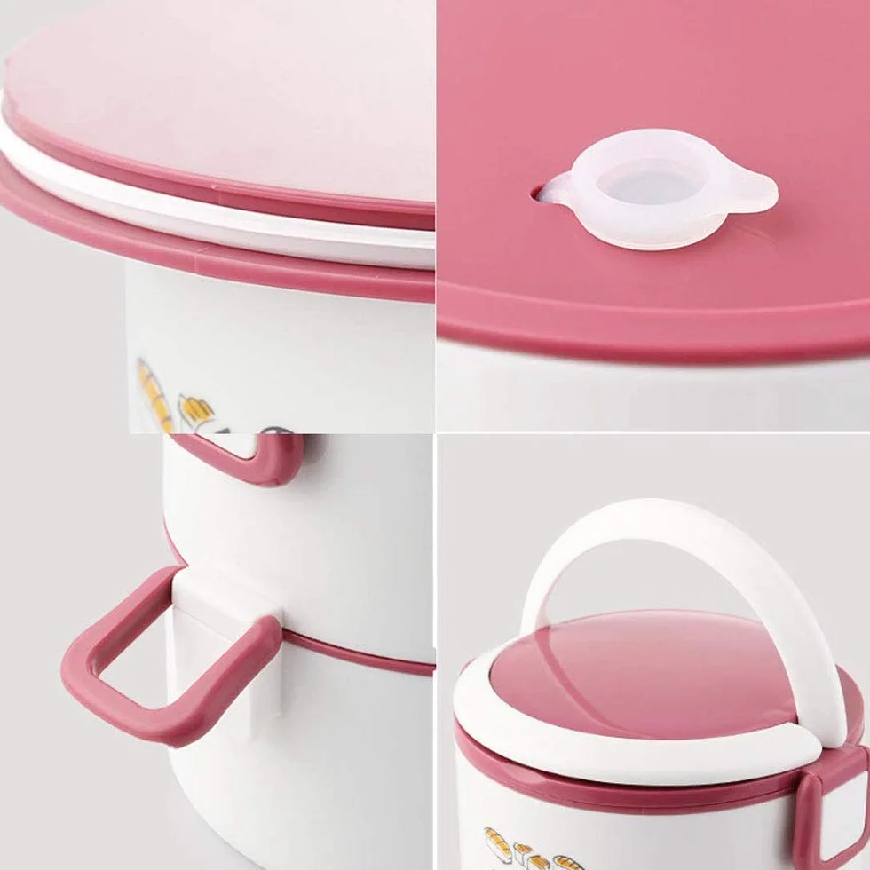 Pudełko bento do układania w stosy dla dzieci i dorosłych, izolowane LeakProof szkoła piknikowa biuro outdoorowe jedzenie przenośny pojemnik pojemnik na lunch ze stali nierdzewnej