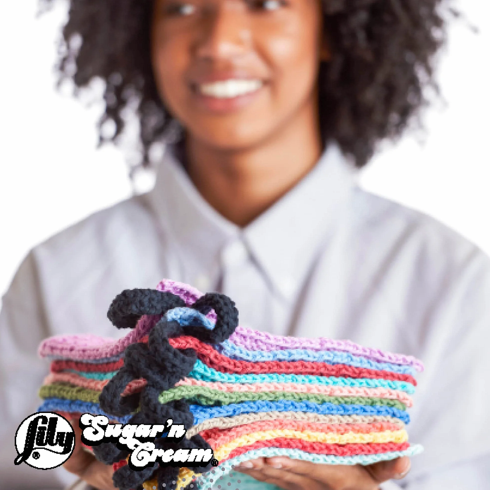 Lily Sugar'N Cream Super Size Potpourri przędza - 6 opakowań 85 g - bawełna - 4 średnie (czesanka) - 150 jardów - dziewiarstwo/szydełkowanie
