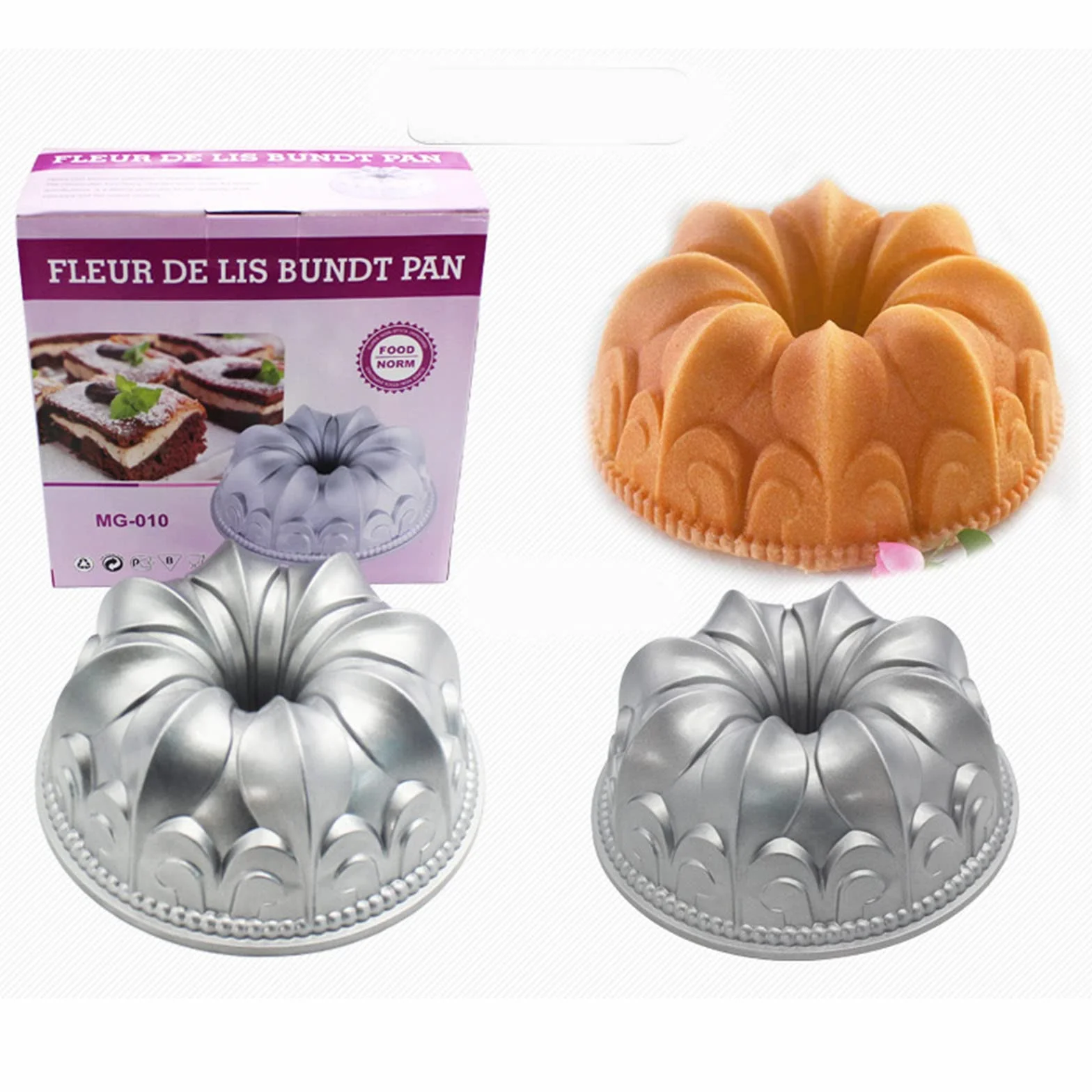 Odlewana aluminiowa blacha z karbowaną rurką powłoka nieprzywierająca do łatwego uwalniania pieczenia nieprzywierająca patelnia do patelni kuchennych do pieczenia