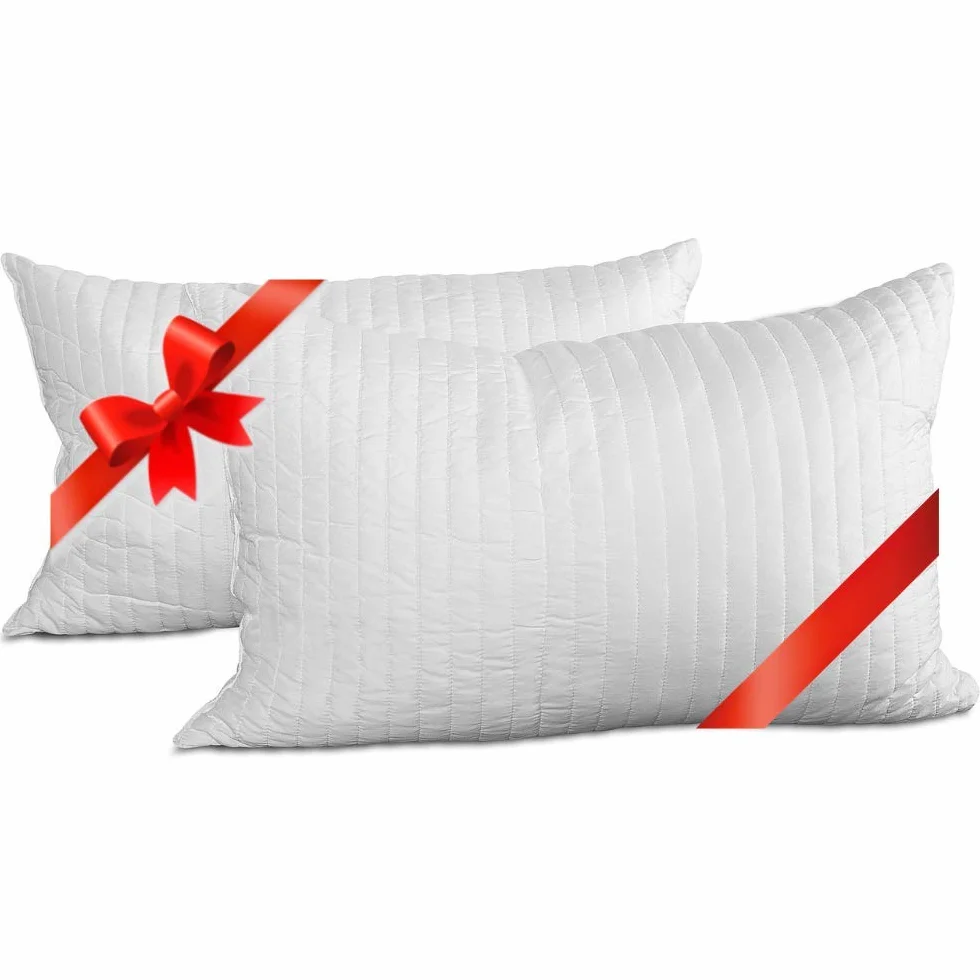 EVERGREENWEB ortopedyczny materac Waterfoam 165 x 195 cm, wysokość 20 cm + 2 poduszki z pianki z pamięcią kształtu (Memory Foam), oddychający, hipoalergiczny, ergonomiczny, 100% wyprodukowany we Włoszech | Fashion