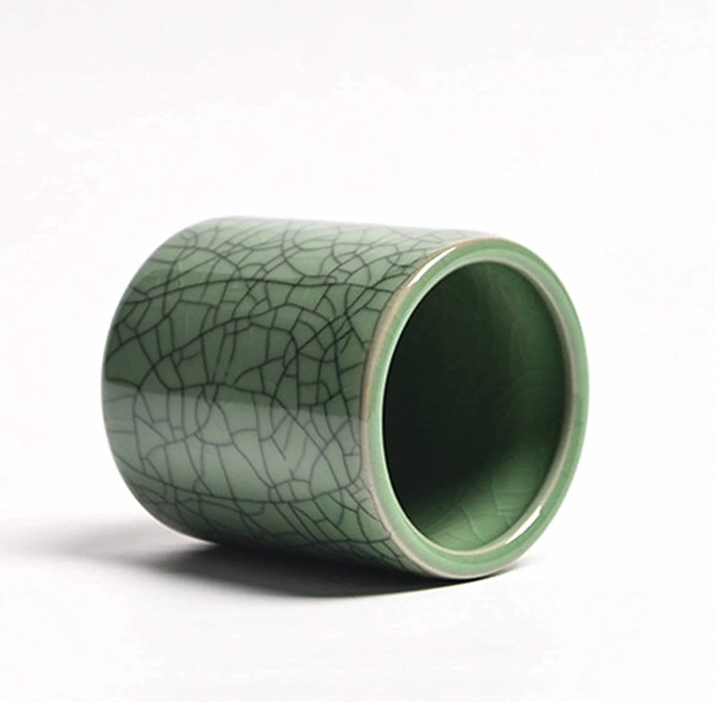 Herbata Kawa Pojemniki na cukier, pojemniki do przechowywania Puszka kawę Ceramiczny słoik Puszki herbatę Seledyn Pu'er Tea Caddy Small