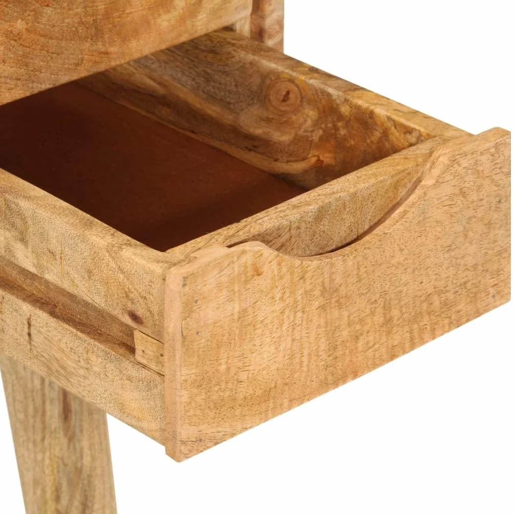 Homgoday Biurko z szufladami 110 x 47 x 76 cm z litego drewna mango, meble biurkowe, biurko, biurko komputerowe, biurko zajmujące mało miejsca, stół biurkowy, biurko do gier do pokoju dziecięcego