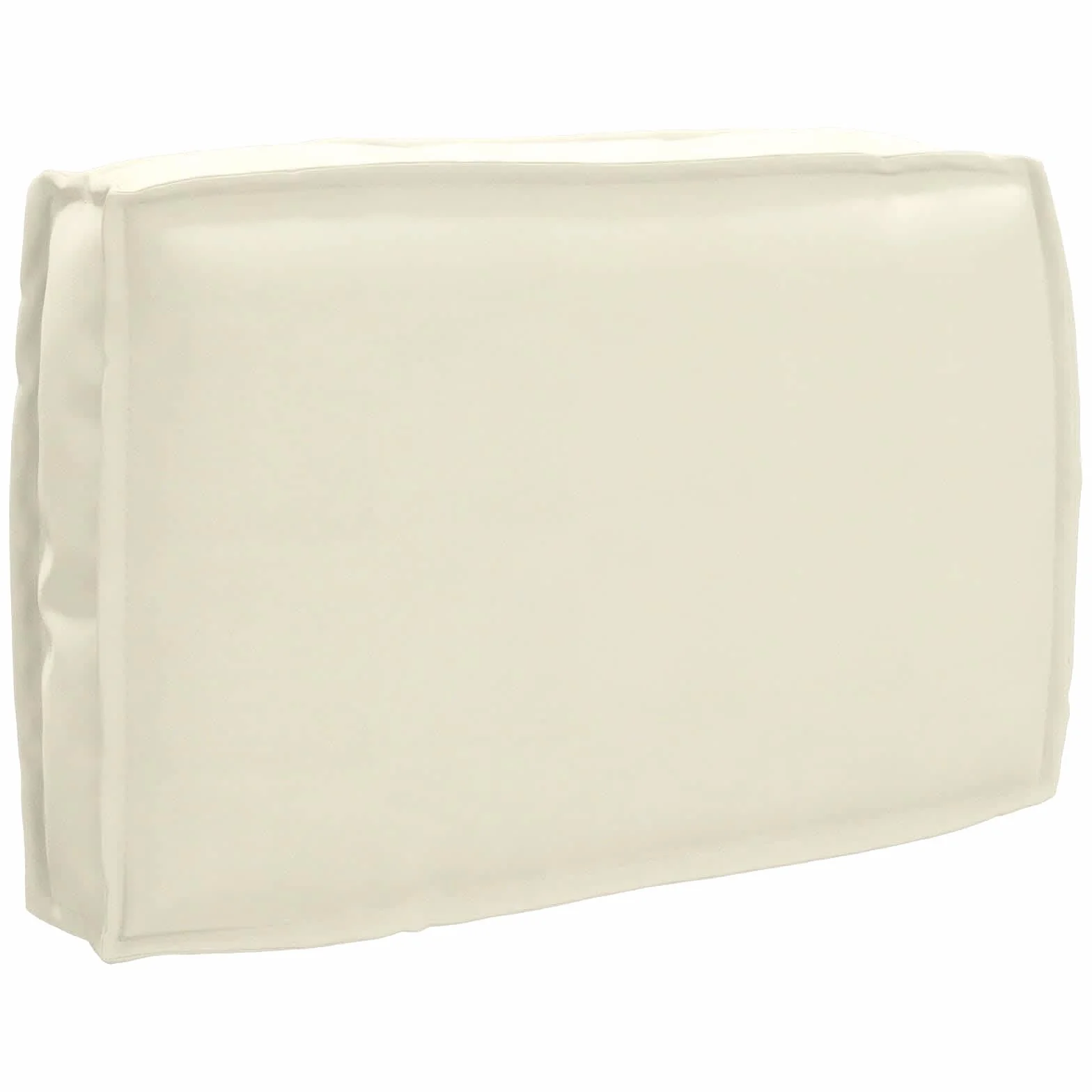 Poduszka kremowa tkanina Oxford, 60 x 40 x 12 cm, poduszka na krzesło i poduszki na palety, poduszka podłogowa z wypełnieniem z polipropylenu, antypoślizgowa i nadająca się do prania, nadaje