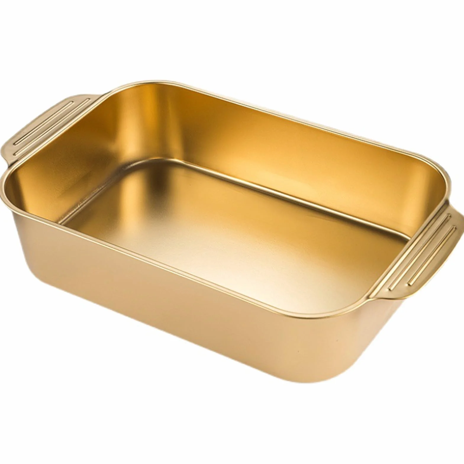 Prostokątna blacha do pieczenia ryb ze stali nierdzewnej 3,1, 3,4, 5,8, 7,4, 10 l, głęboka patelnia do lasagne z uchwytami, taca na ciasteczka, serwis do gotowania, obiadu, bankietu i codziennego