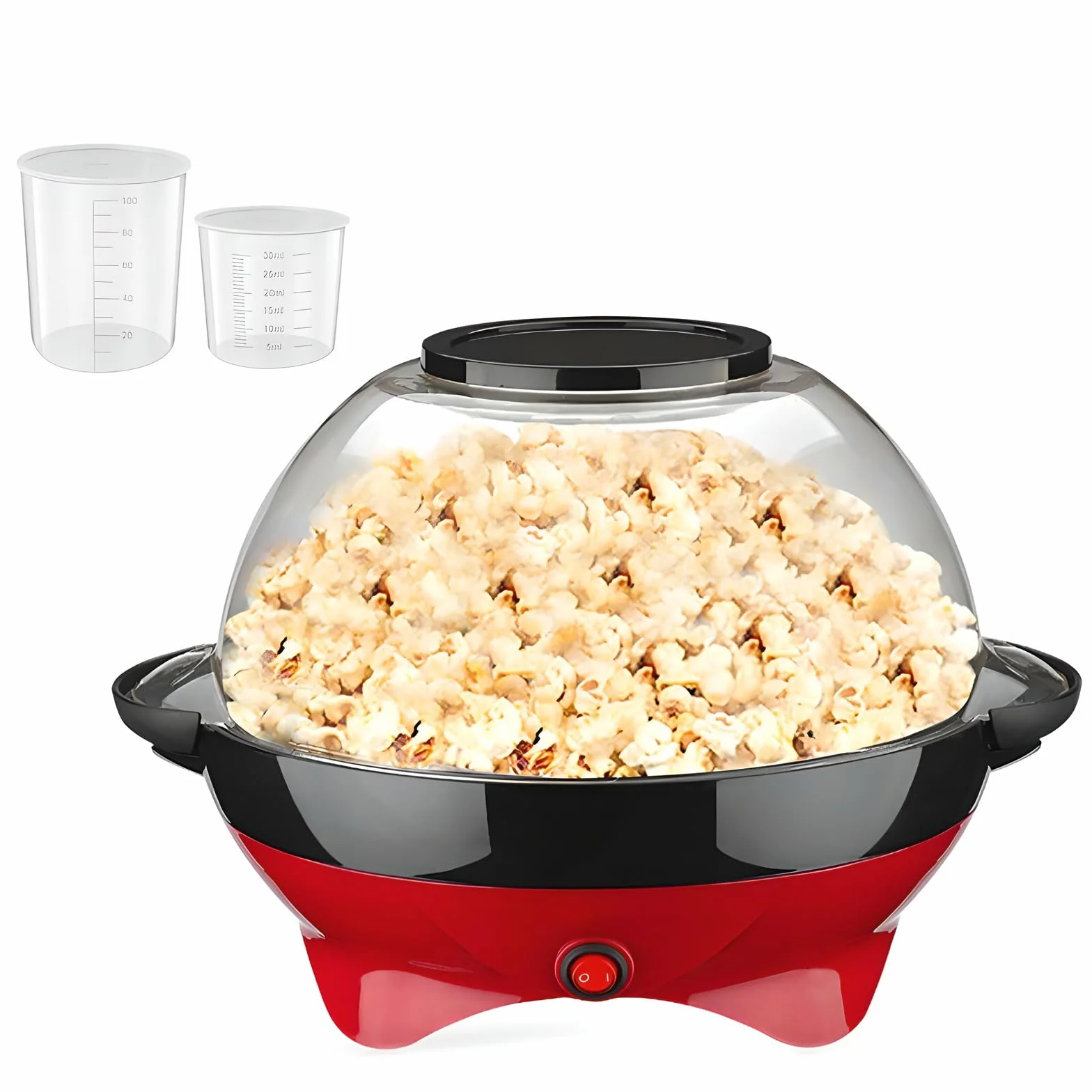 Maszyna do popcornu, 5L Popcorn Popper, nieprzywierająca płyta, maszyna do popcornu, elektryczne mieszanie z technologią Quick-Heat, uchwyty Cool Touch, domowe przekąski na wieczory filmowe