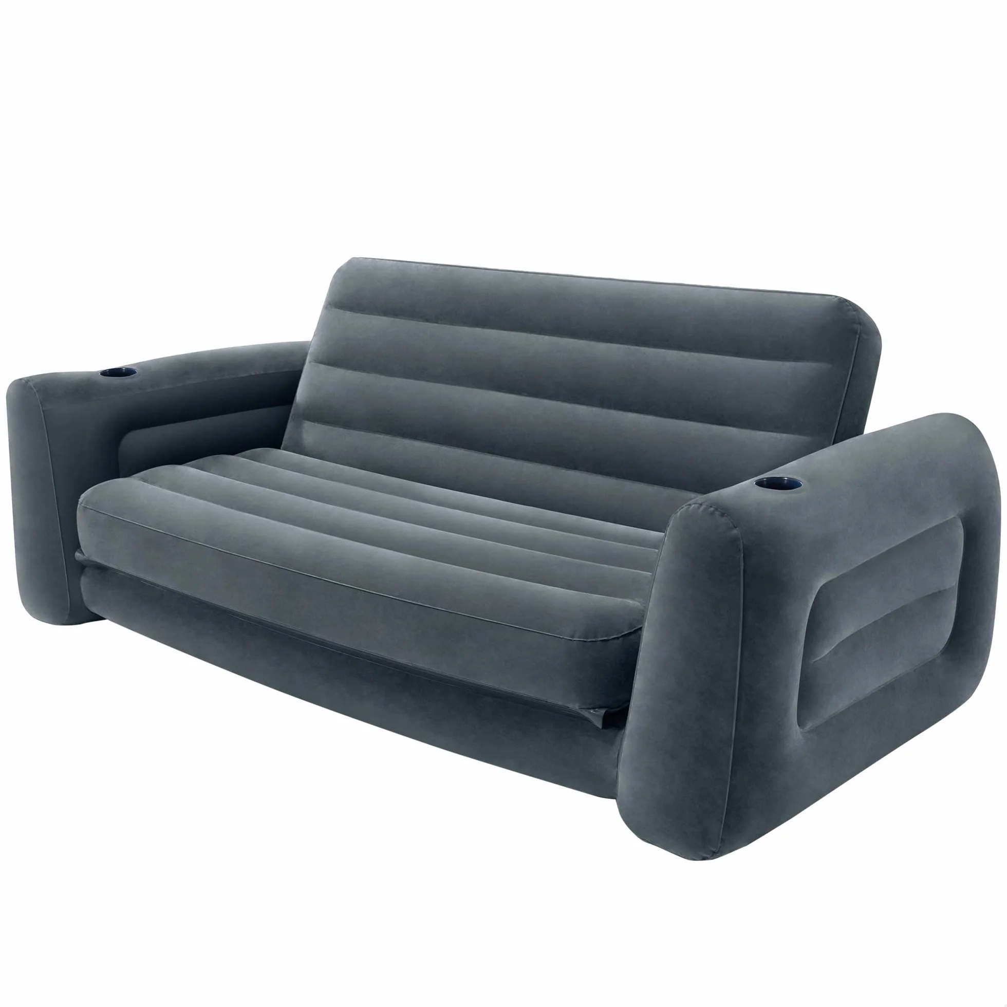 Intex Sofa Rozkładana, Czarny, 203 x 224 x 66 cm