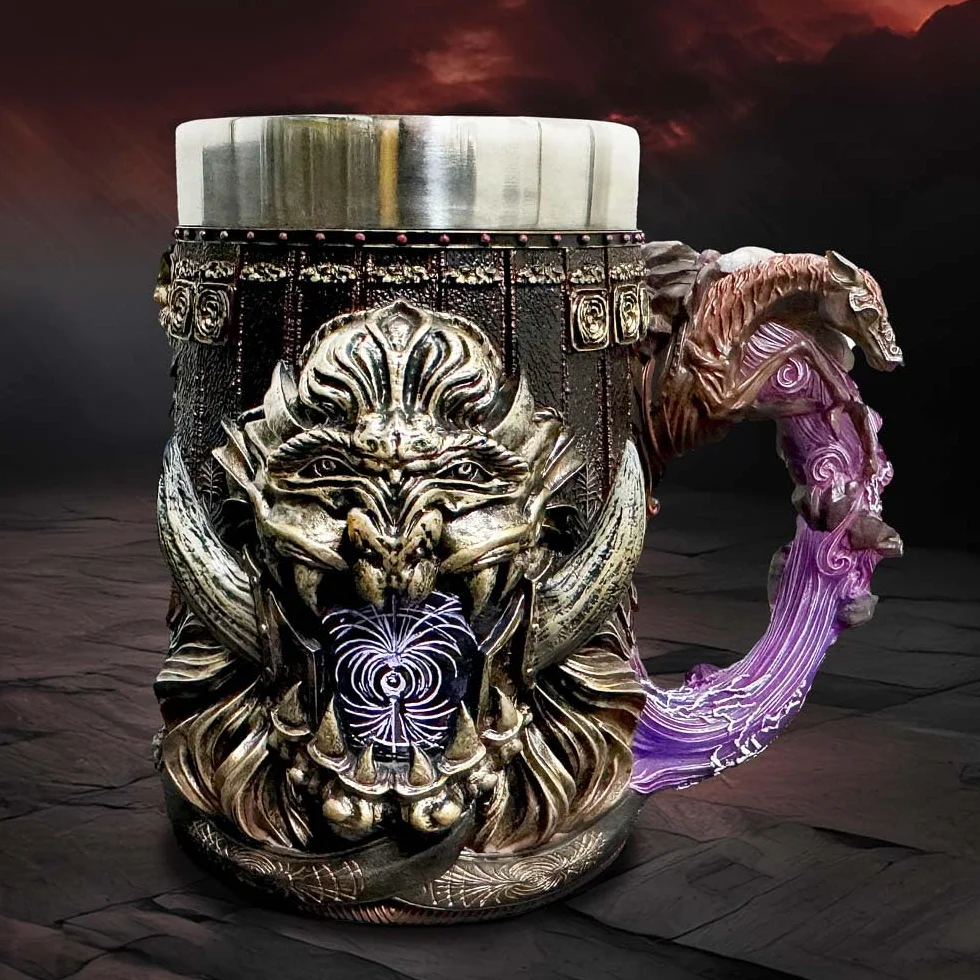 Nemesis Now Elden Ring Starscourge Radahn Tankard, żywica, kubek do piwa, wyjmowana wkładka ze stali nierdzewnej