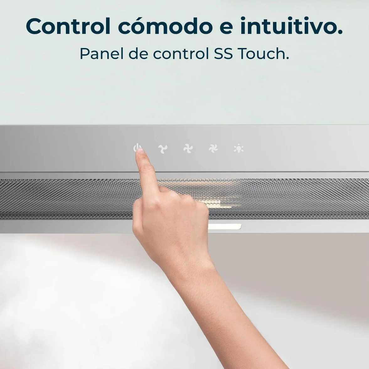 Cecotec Okap teleskopowy 60 cm Bolero Flux TLT 604000 Inox A+++. Przyssawka 415 m3/h, silnik DC, 3 stopnie prędkości, sterowanie dotykowe, wykończenie ze stali nierdzewnej, światło LED, filtry