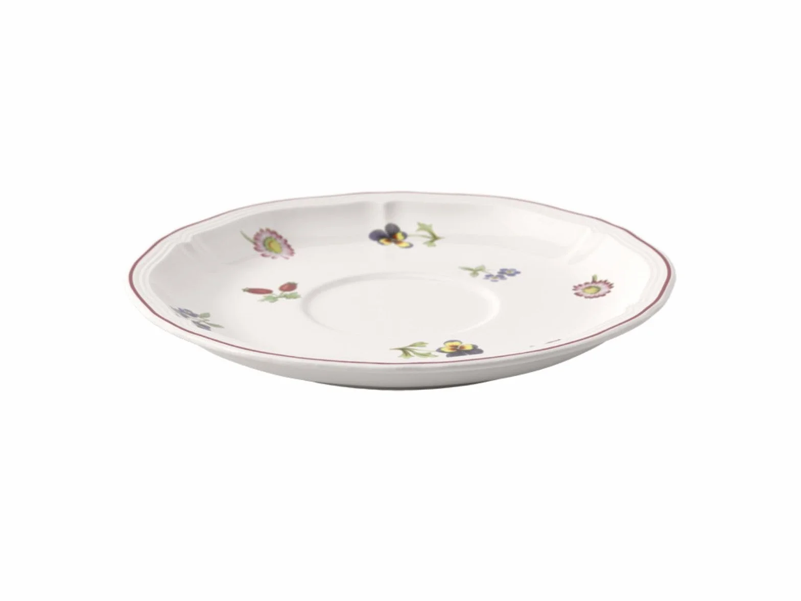 Villeroy & Boch Petite Fleur spodek śniadaniowy 6 sztuk nr 1023951250 i zestaw 4 szt. EKM Living słomki ze stali szlachetnej
