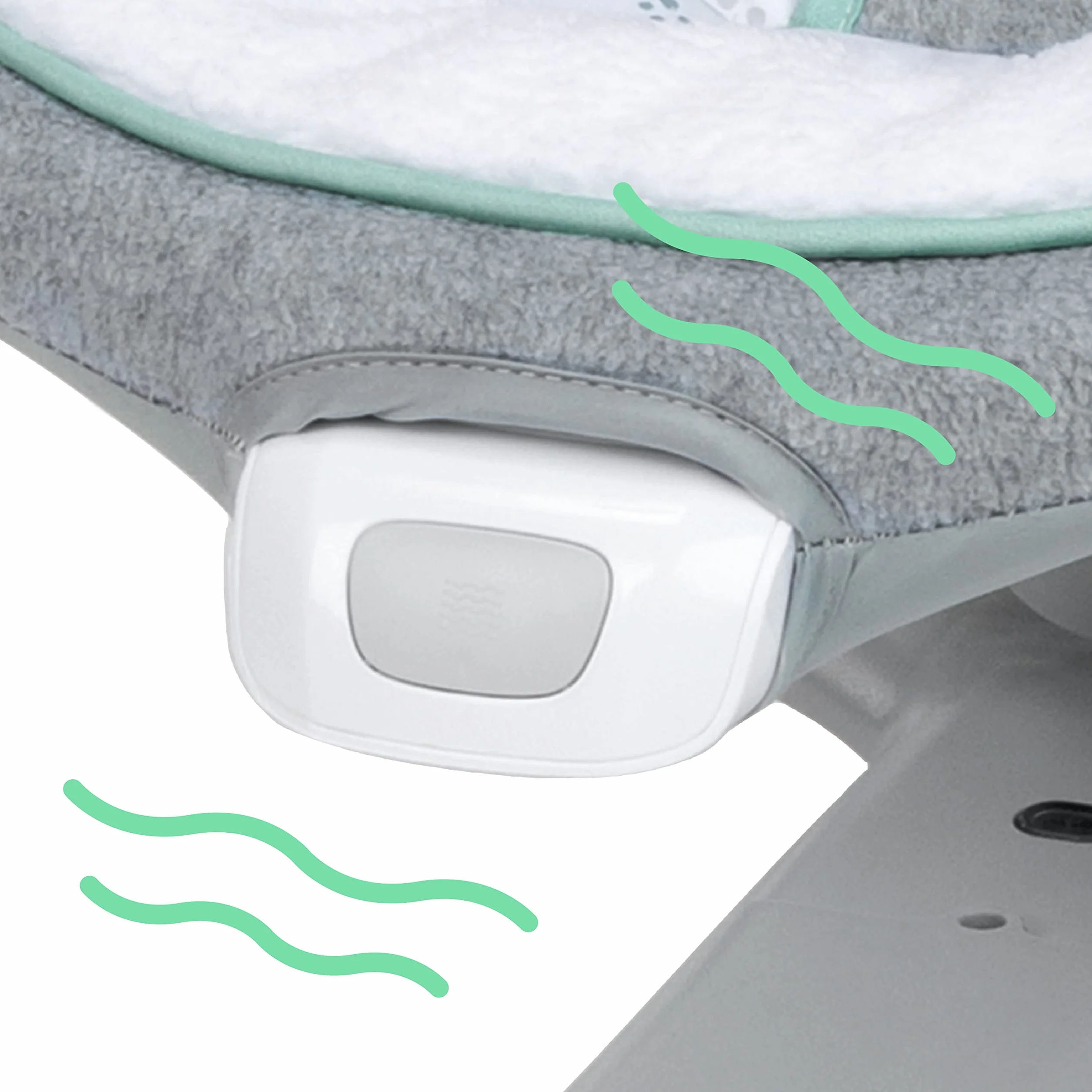 Ingenuity ConvertMe Huśtawka dziecięca 2 w 1, elektryczna, przenośna, wibracje, odgłosy natury, 0-9 miesięcy, maks. 9 kg – Swell