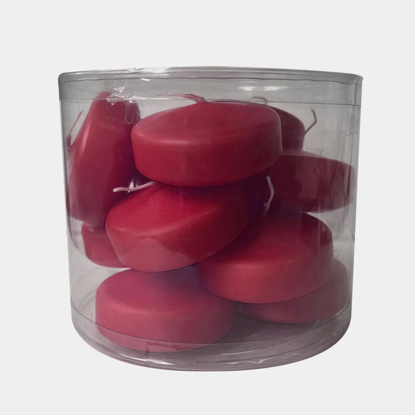 Duże świece pływające Ø 7 cm 12 szt. Indian Red