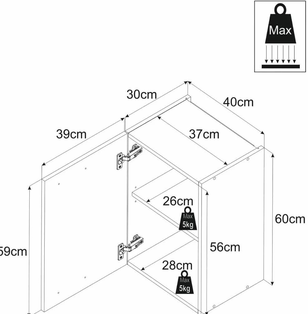 Zestaw Mebli Kuchennych 220 cm, Zabudowa Kuchenna z Szafkami Górnymi i Dolnymi, Kuchnia Modułowa do Samodzielnego Montażu Bez Sprzętu AGD, Styl Nowoczesny w Kolorze Dąb Wotan