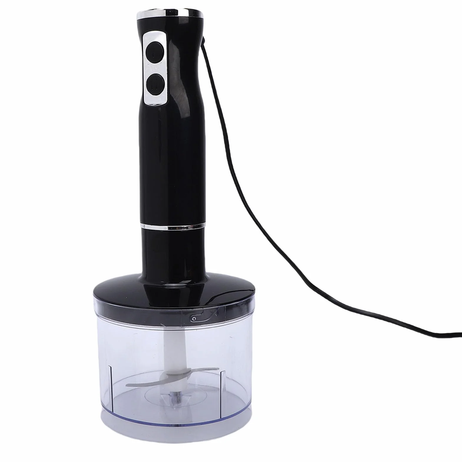 Cocoarm Zestaw Ręcznego Blendera, 400W Mocny Blender Zanurzeniowy ze Stalowym Korpusem i Plastikowymi Kubkami, Zawiera trzepaczkę i Rozdrabniacz do Smoothie, Zup, Sosów (wtyczka UE)