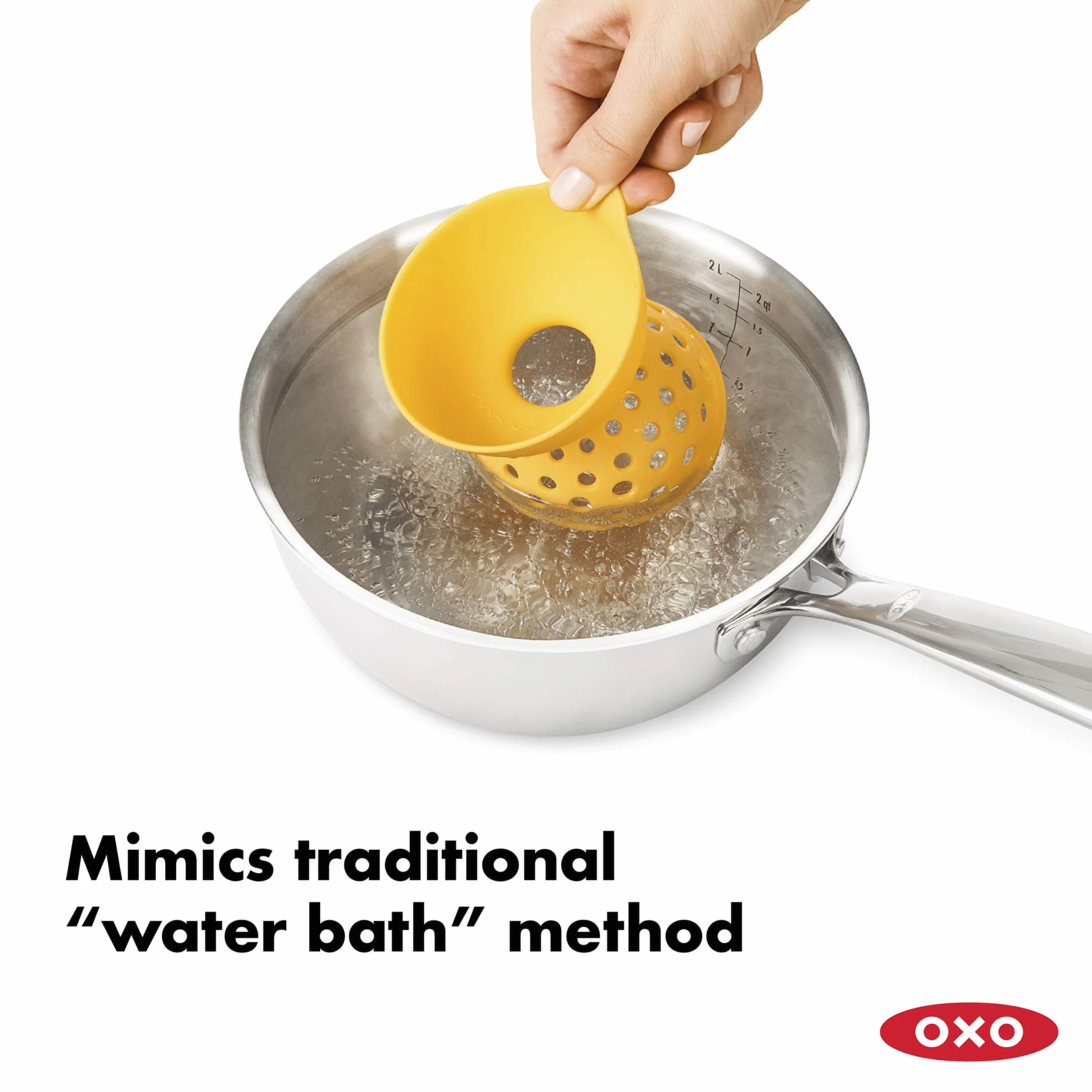 OXo Zestaw Do Gotowania Jajek Po Benedyktyńsku, Silikon, Żółty, 9.91 X 8.64 X 9.91 cm, 2 Sztuki