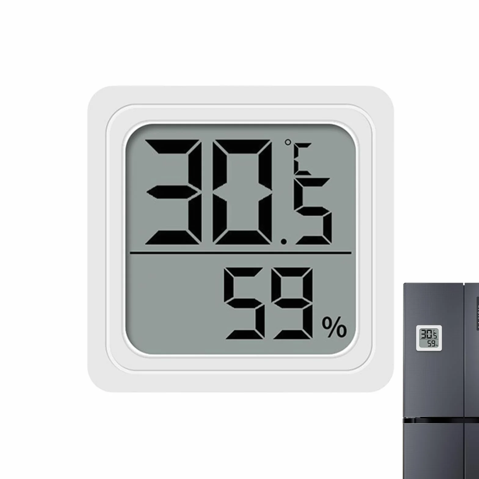 Monitor Temperatury i Wilgotności,Domowy Monitor Temperatury i Wilgotności | Czujnik Zasilany Bateryjnie Do Kuchni Pokoju Dziecięcego Tarasu Salonu Sypialni Domu