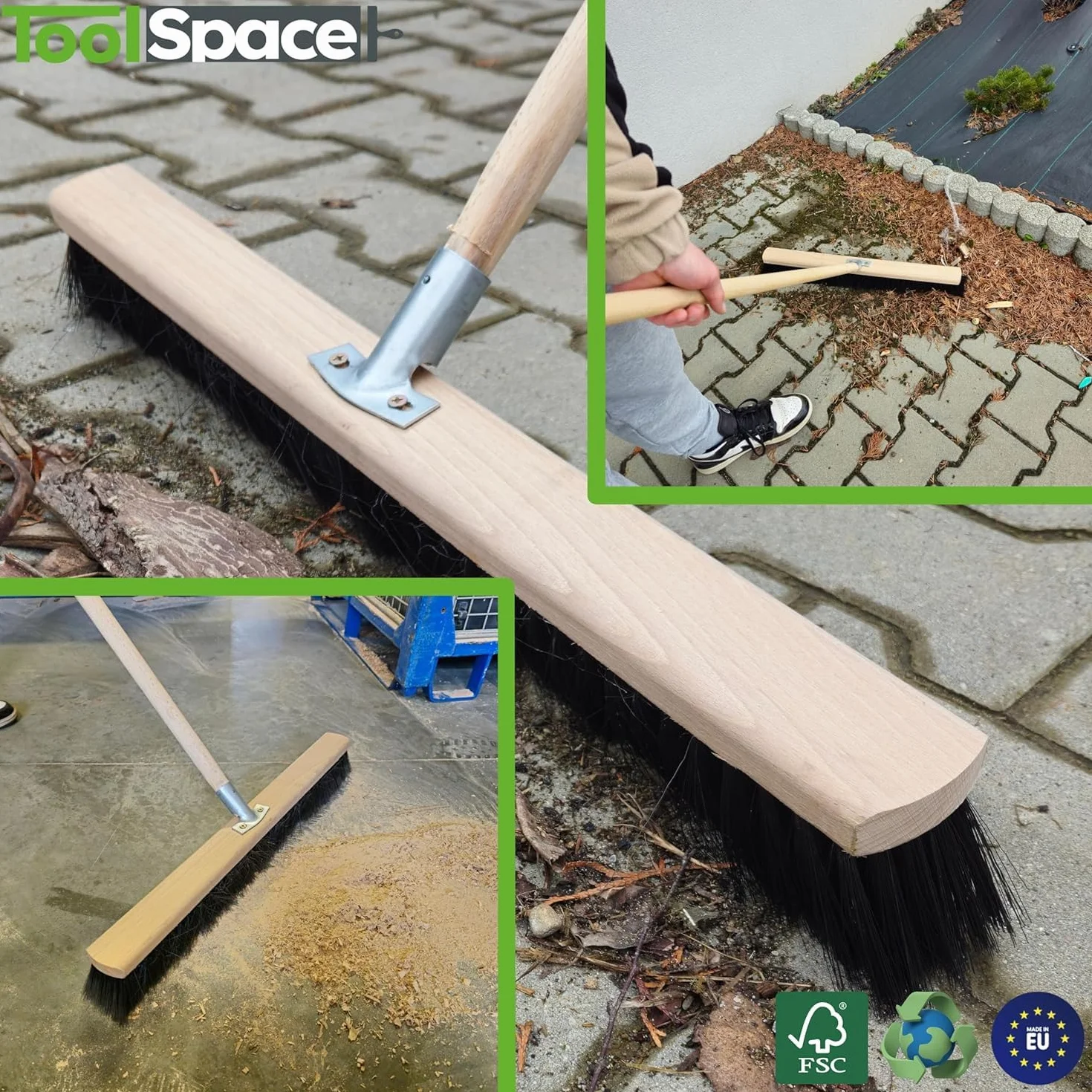 ToolSpace Miotła z miękkim włosiem 40 cm