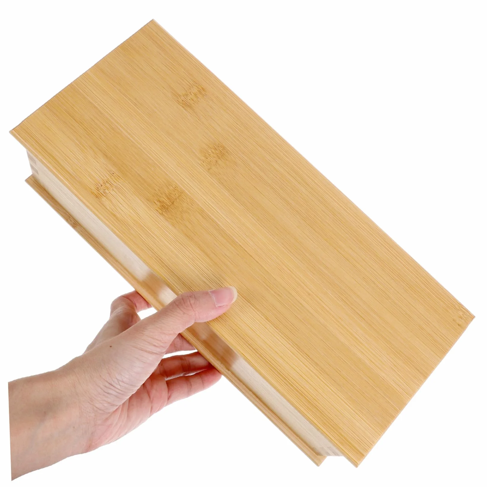 Storage Box with Lid Natural Bamboo Utensil Holder for Kitchen Drawer Organizer Versatile Container for Home Restaurant and Events