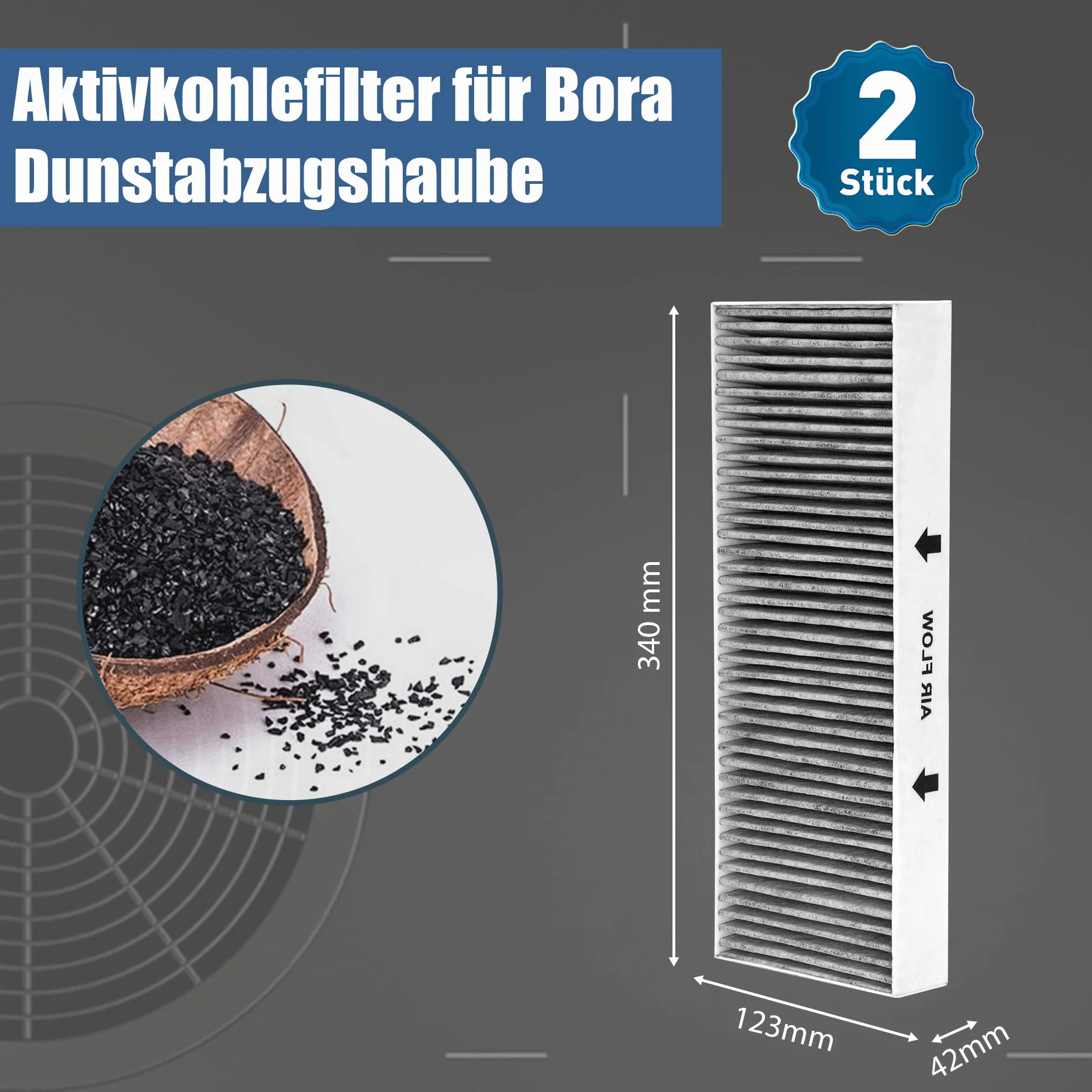 4 filtry z węglem aktywnym do Bora Basic BAKFS i BHU BIU BFIU GP4U BIAS BHAS BFIAS filtr wymienny do płyty kuchennej z termoobiegiem