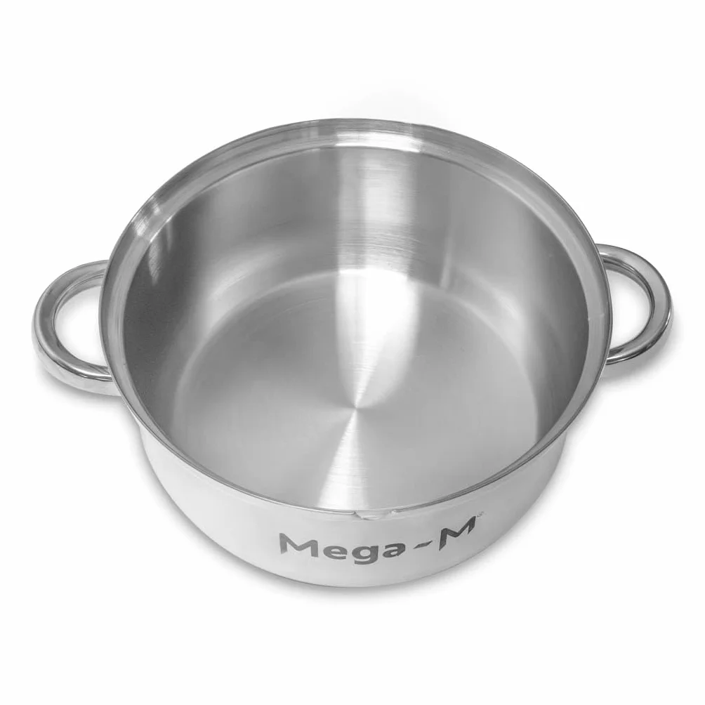 Mega-M Sokownik parowy DUŻY 8 L – stal nierdzewna, uniwersalny, na każdą kuchenkę GAZ INDUKCJA