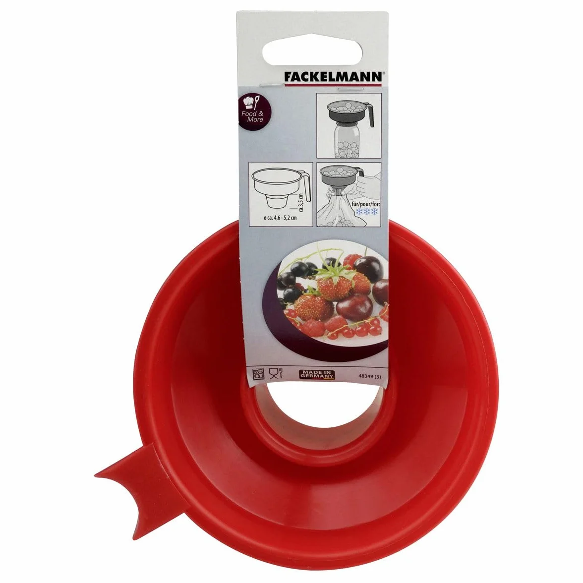 Fackelmann 48349 lejek do napełniania czerwony