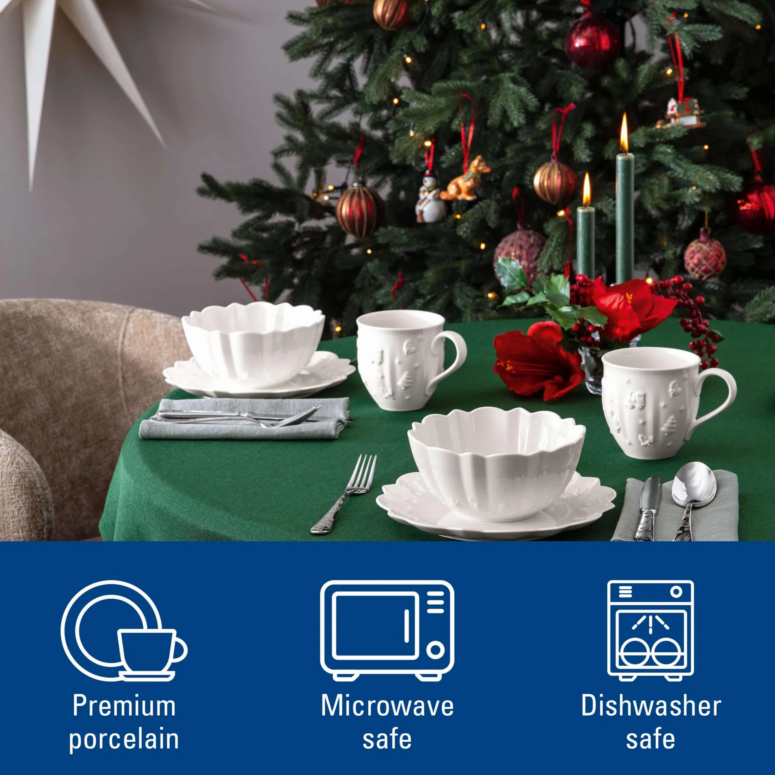 Villeroy & Boch – Toy's Delight Royal Classic zestaw śniadaniowy 6 el., porcelana Premium, zmywarka, mikrofalówka, biały