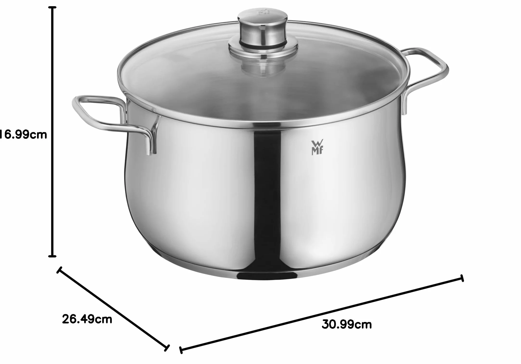 Wmf Diadem Plus Garnek, Stal Nierdzewna, Srebrny, 6.5L
