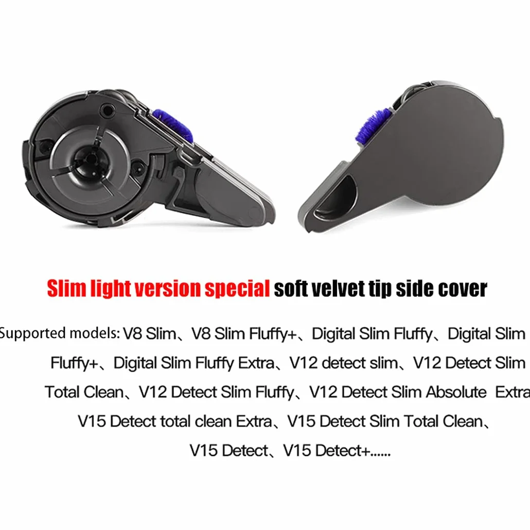 Zatyczka końcowa szczotki wałkowej do zamiennika Dyson Digital Slim Fluffy, V8 Slim, V12 V15 Detect Slim