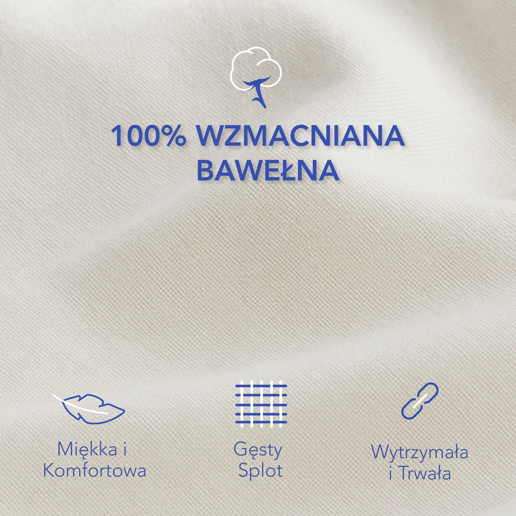 Zestaw pościeli Dreamzie 135x200 ze wzmocnionej bawełny - Biały - 2x poszwa na kołdrę 135x200 i 2x poszewka na poduszkę 80x80 cm - Certyfikat Oeko-Tex - 4 sztuki