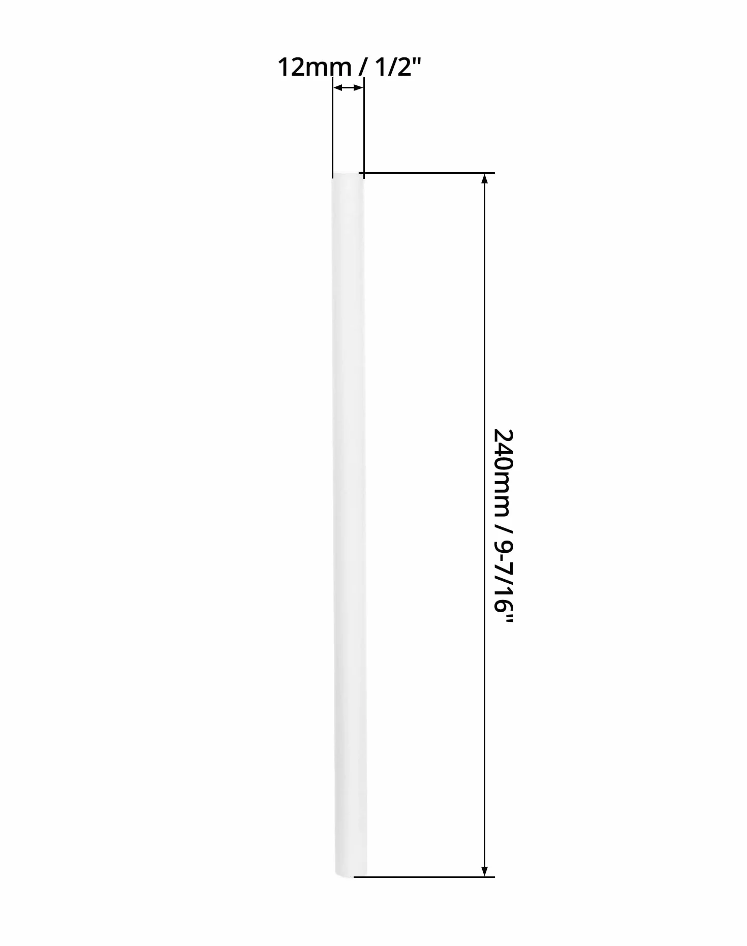 QWORK® 30 szt. Podpórek do ciast, stojak na ciasto, kołki do białego ciasta, 24 cm, do ciast warstwowych