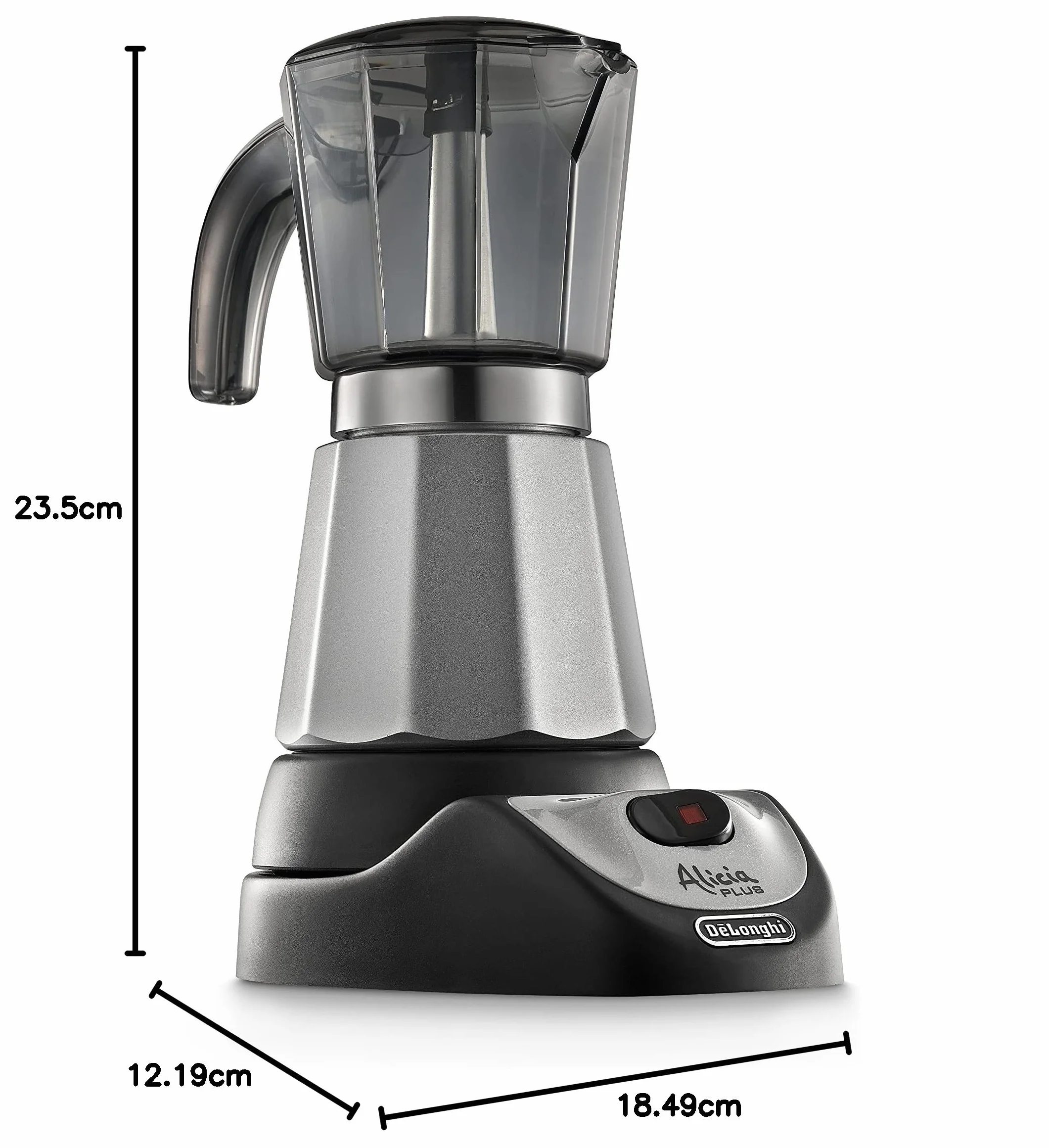 De’Longhi Emkm 6 Alicia Kawiarka, Srebrny/Czarny, 550W 230V