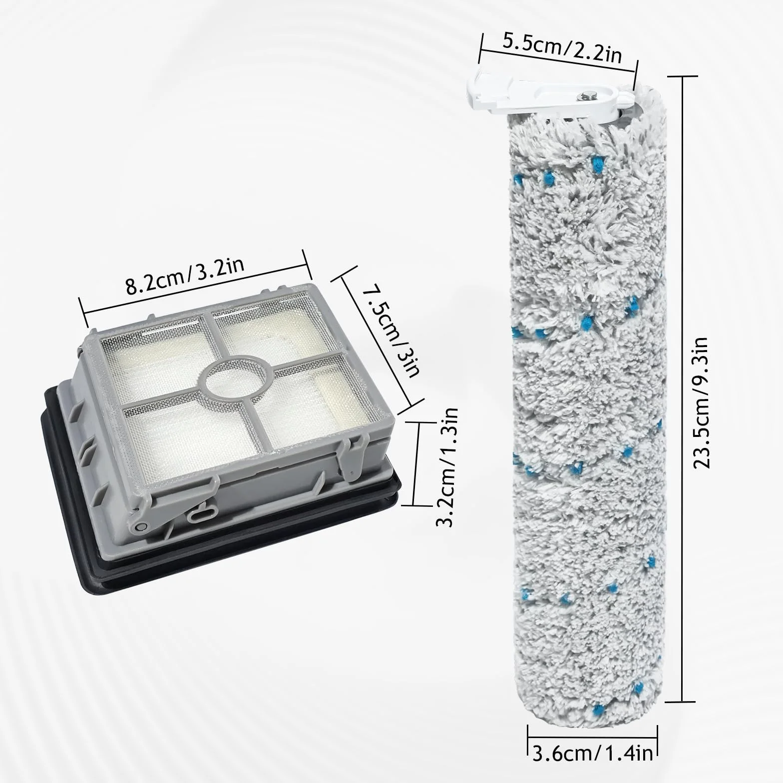 Bissell CrossWave X7 Pet Pro zestaw rolek szczotki i filtrów 2955N 3479N