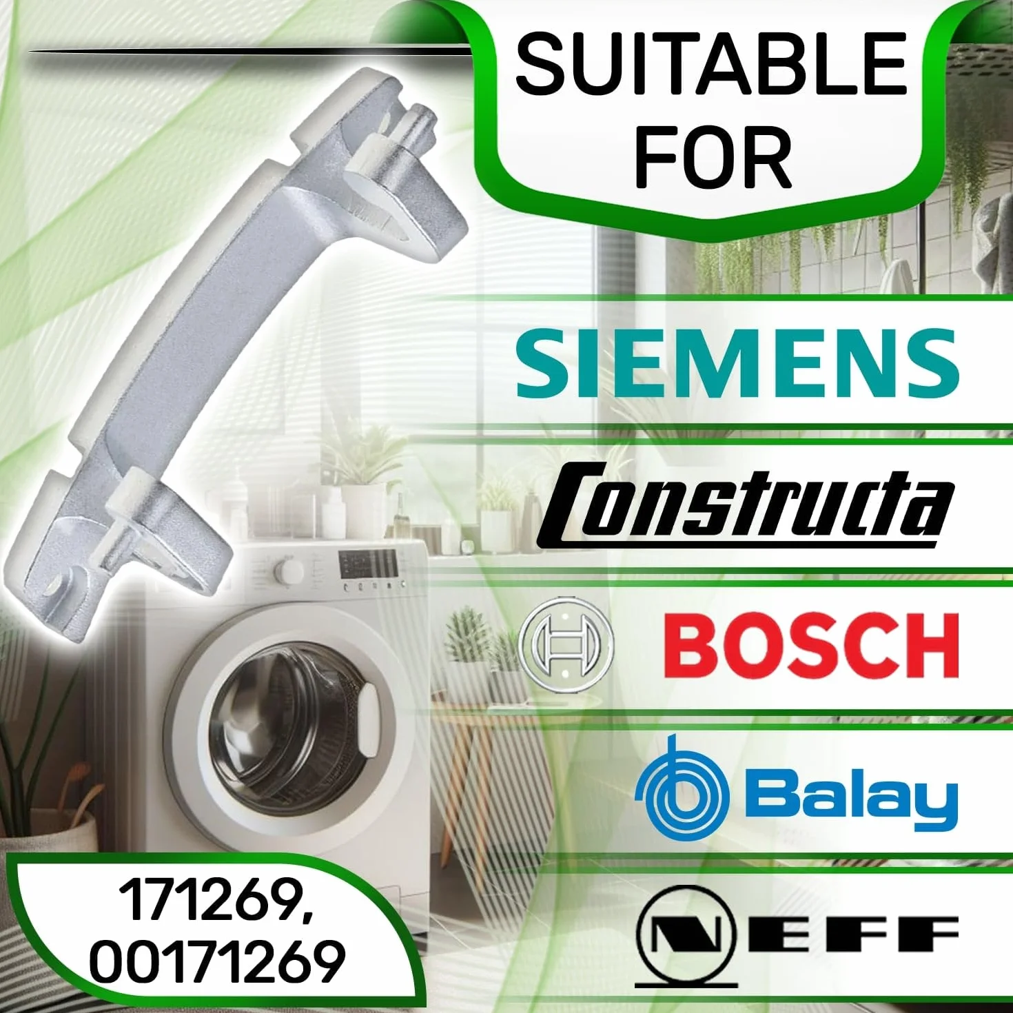 Oryginalny kod 00171269 171269 Zawias drzwiowy pralki do Bosch dla Siemens iQ100 iQ300 Classixx Exclusiv Maxx ExtraKlasse Avantixx Logixx - 5 lat - ONIX TECH