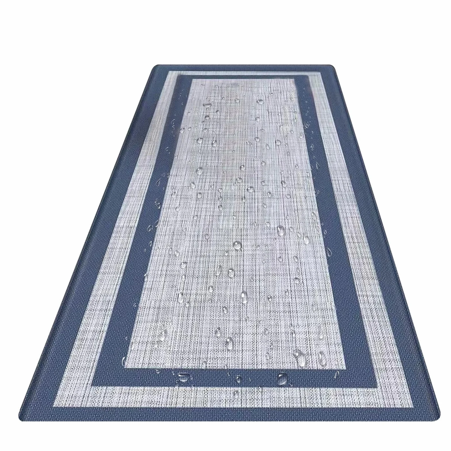 Kitchen Mats For Floor, Non-Slip Absorbent Livingroom Rugs, Oil-Proof Soft Standing Mats, Waterproof Washable Carpet For Home & Kitchen, 45x120cm/17.72x47.24 Inches