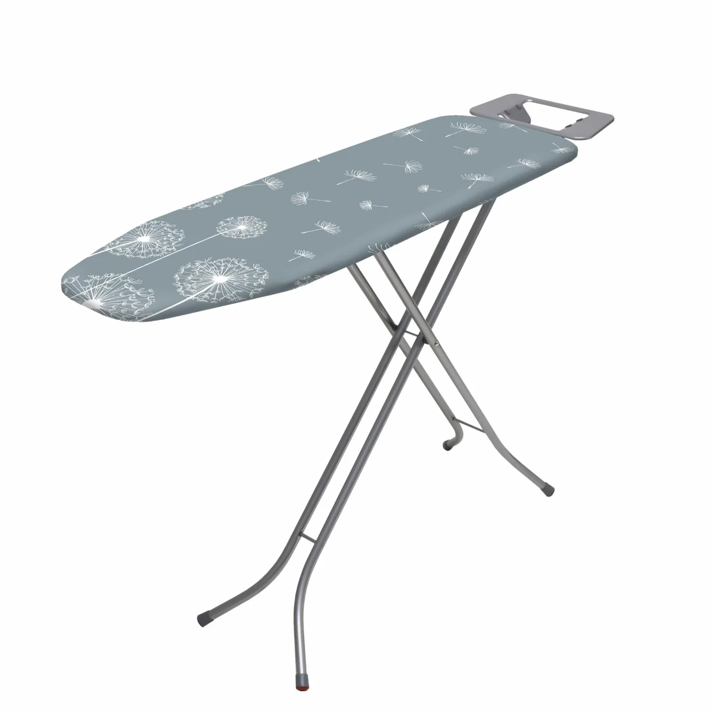 Składana deska do prasowania Basic, 114 x 34 cm, z metalową siatką, podkładką z pianki 5 mm i półką na żelazko, antypoślizgowe nóżki