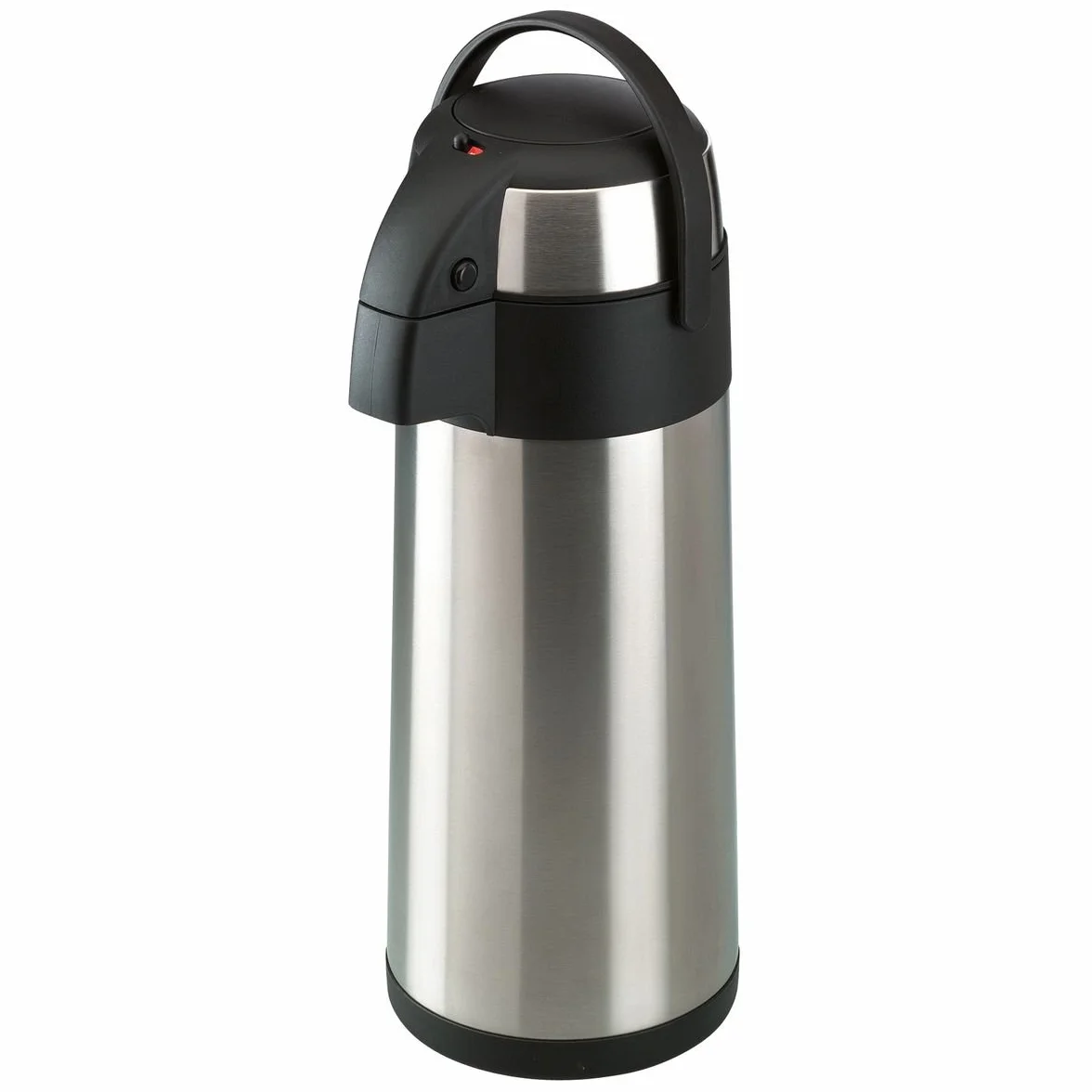 axentia Airpot w kolorze srebrnym, dzbanek z pompką ze stali nierdzewnej, pojemność: ok. 5 l, 19 x 19 x 45 cm