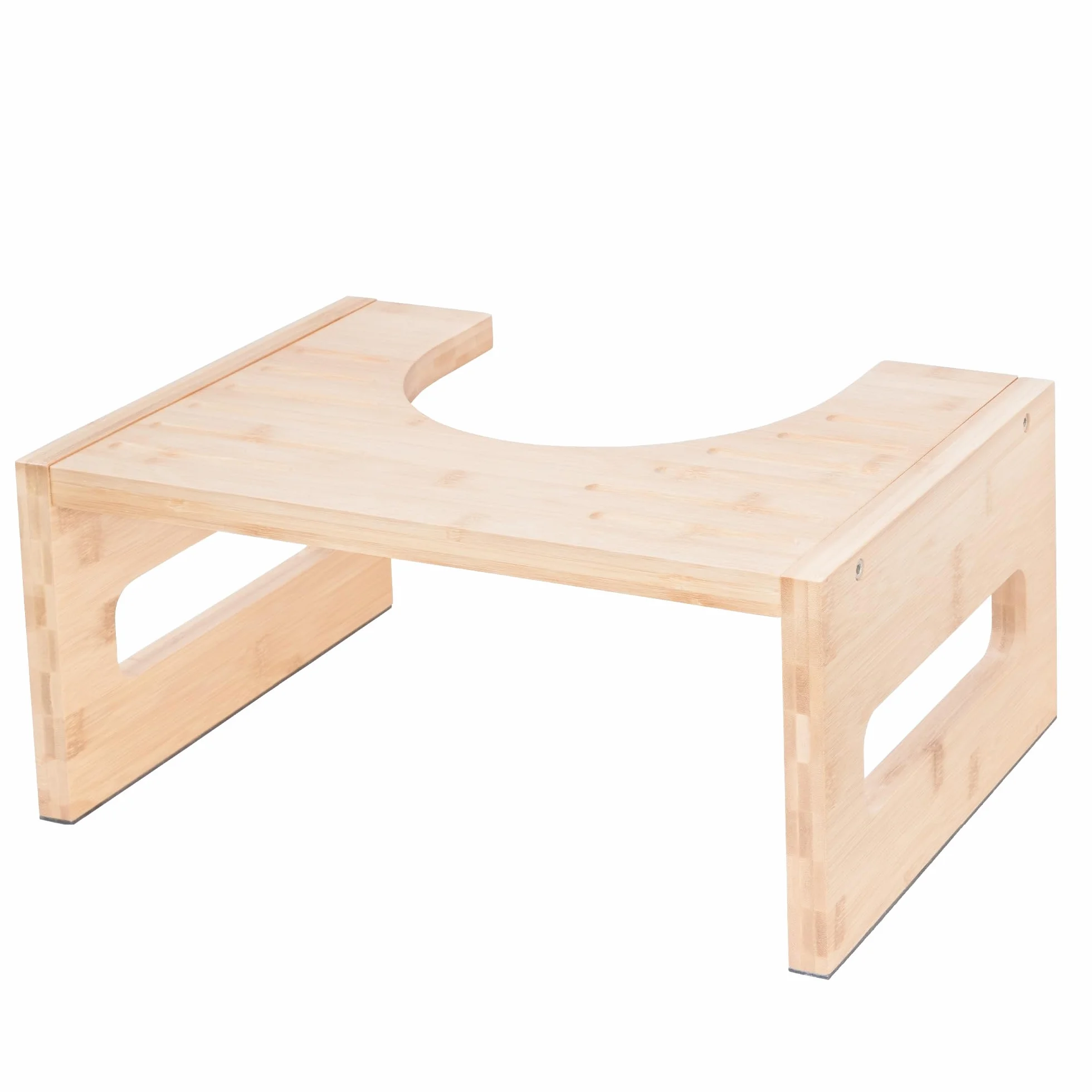 Rubberneck Taboret Toaletowy Bamboo Naturalne Krzesło Kucanie Zdrowie Jelita Antypoślizgowy