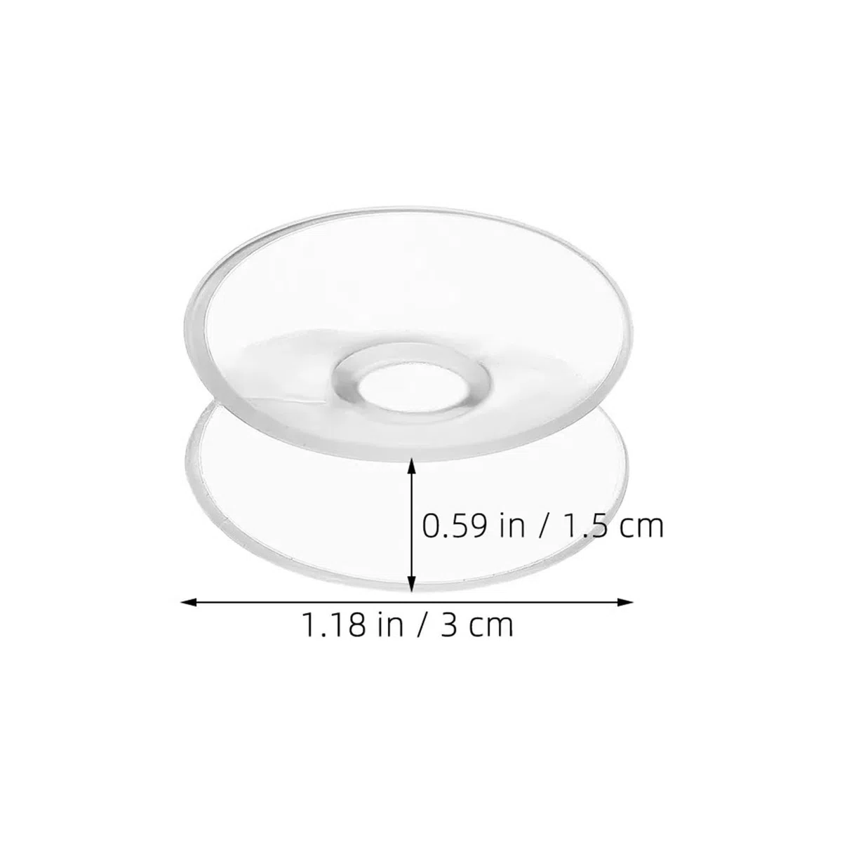 40 szt. Dwustronnych przyssawek 30 mm przezroczystych