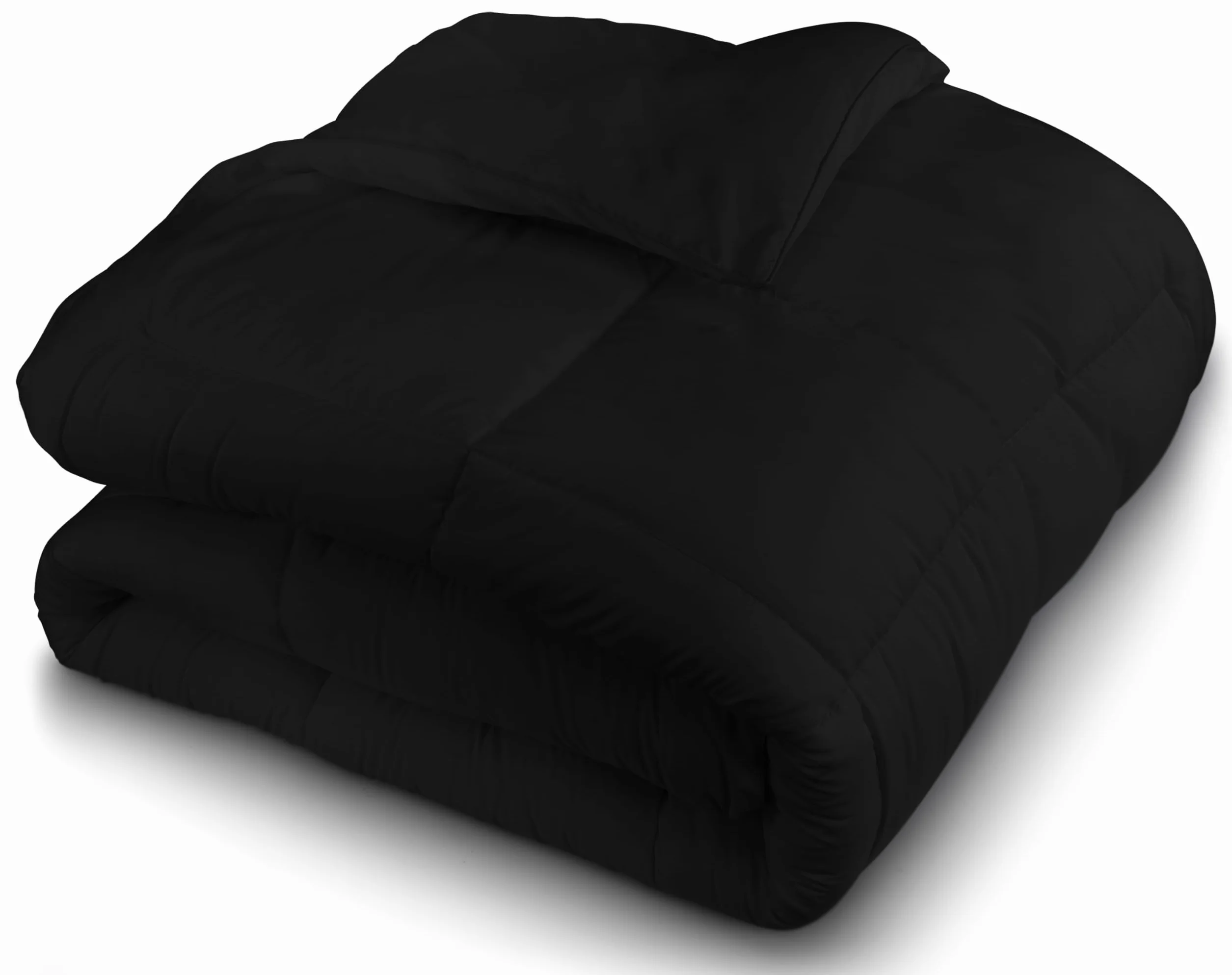 Utopia Bedding 220 x 260 cm, Całoroczna Lekka Kołdra z Mikrofibry z Wypełnieniem Poliestrowym (Czarny)