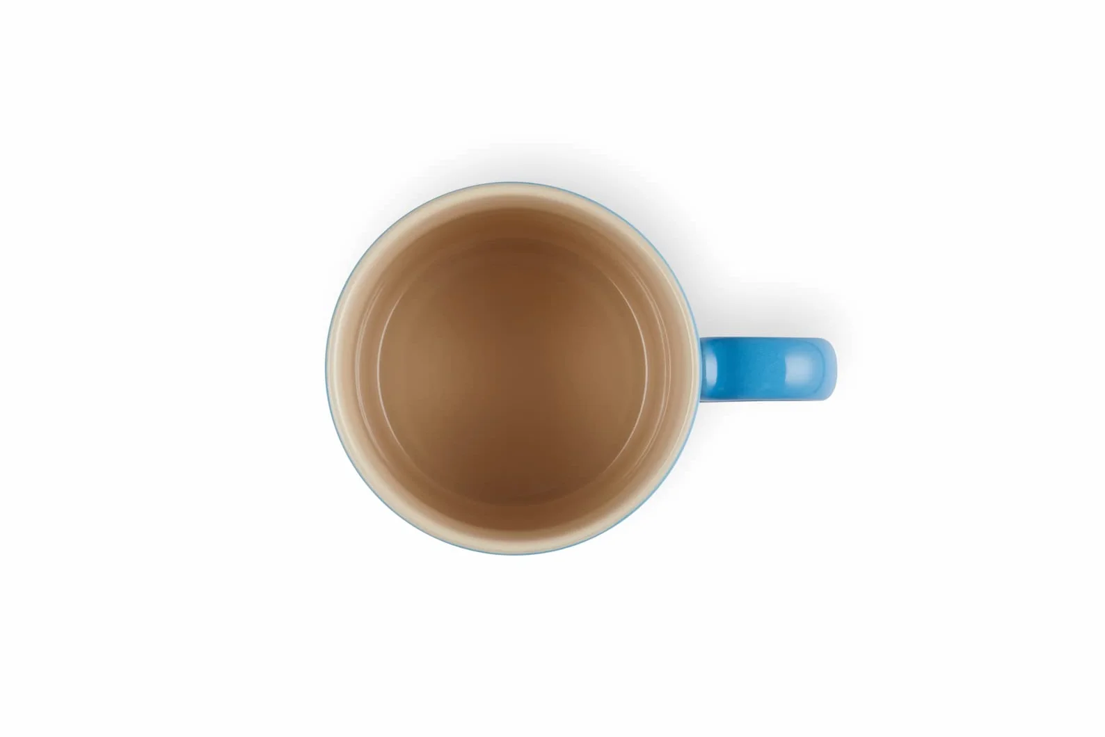 Le Creuset Kubek z Uchwytem, 350 ml, Kamionka, Wysokość 12 cm, Azure, 70302352200002