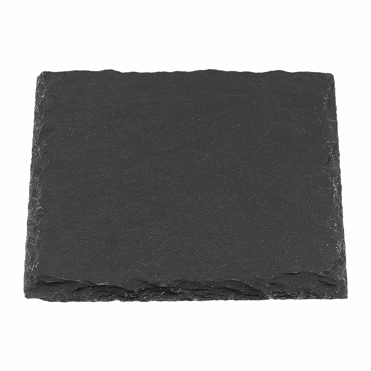FUNSUEI Łupkowe podstawki pod napoje, 12 sztuk, 10 x 10 cm, kwadratowe podkładki pod napoje, kubki, bar, szkło