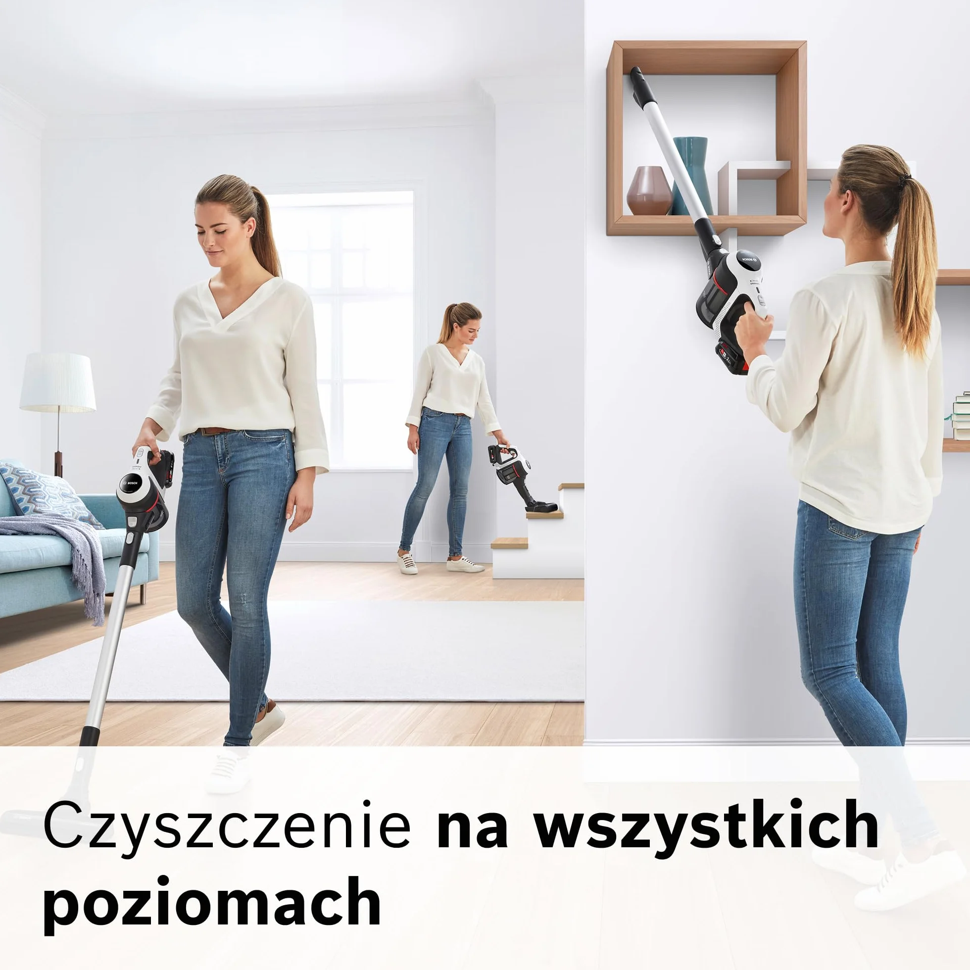 Bosch Unlimited BCS611AM Series 6 odkurzacz bezprzewodowy biały