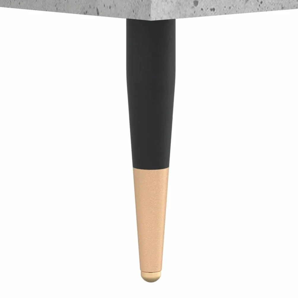 Générique Inżynieryjny stolik kawowy 90x44,5x45 cm Szary Beton | Podnoszona góra, ukryte przechowywanie, metalowe nóżki, łatwe do czyszczenia